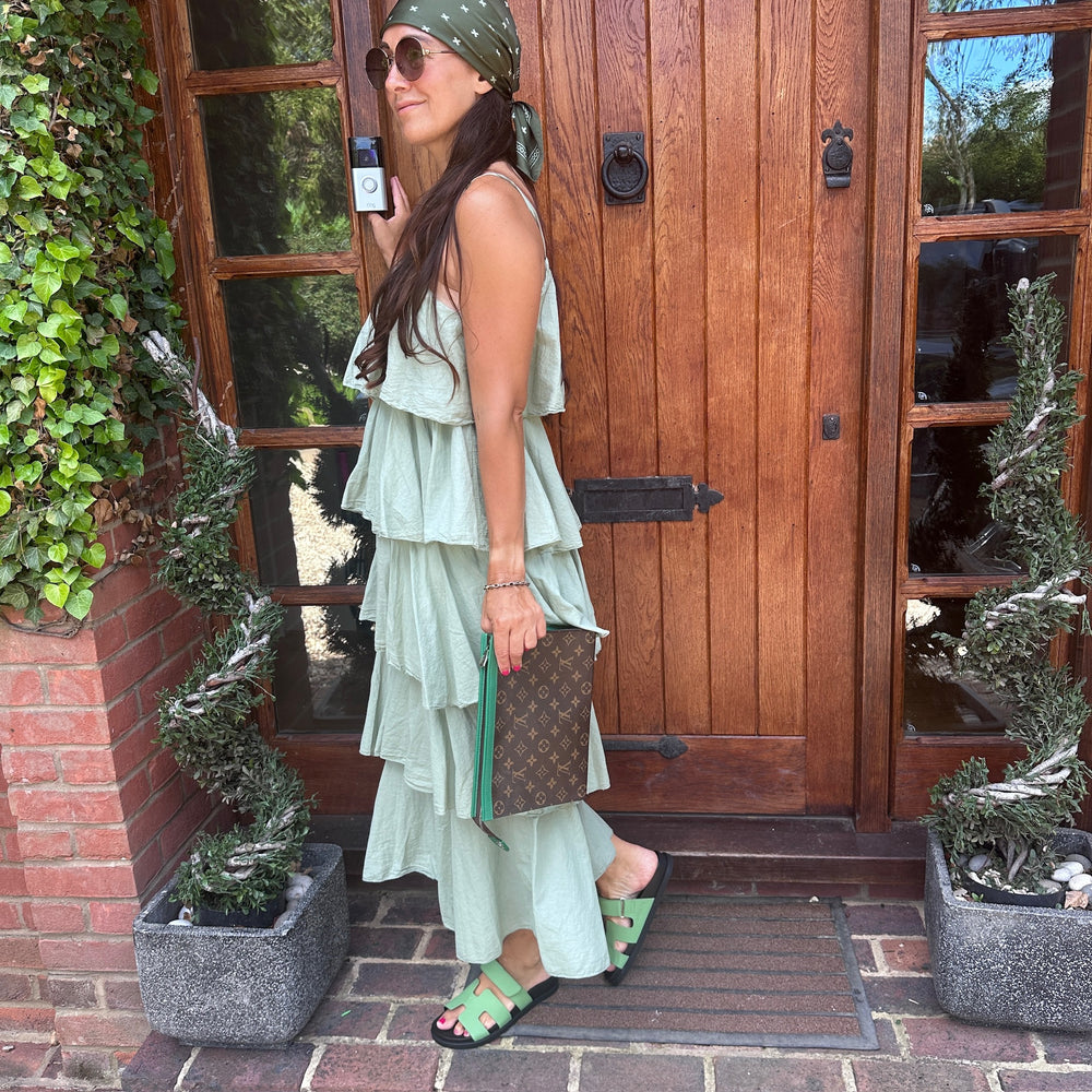Violet Ruffle Dress