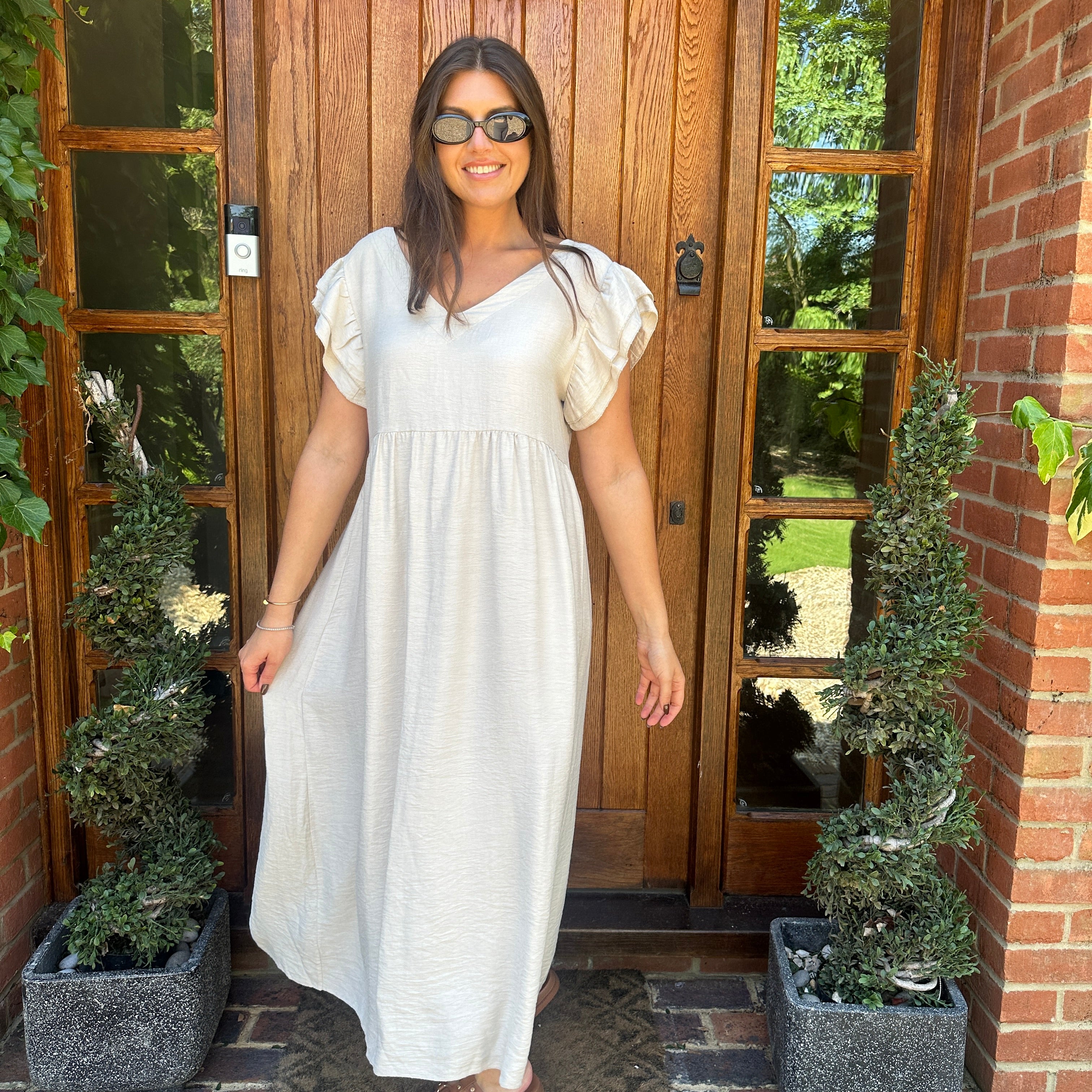 Sam Button Dress - Blush Boutique Essex