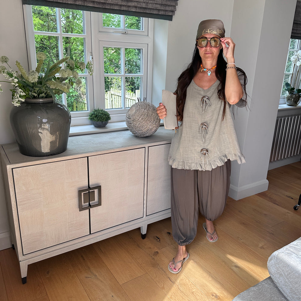 Lexie Button Top - Blush Boutique Essex
