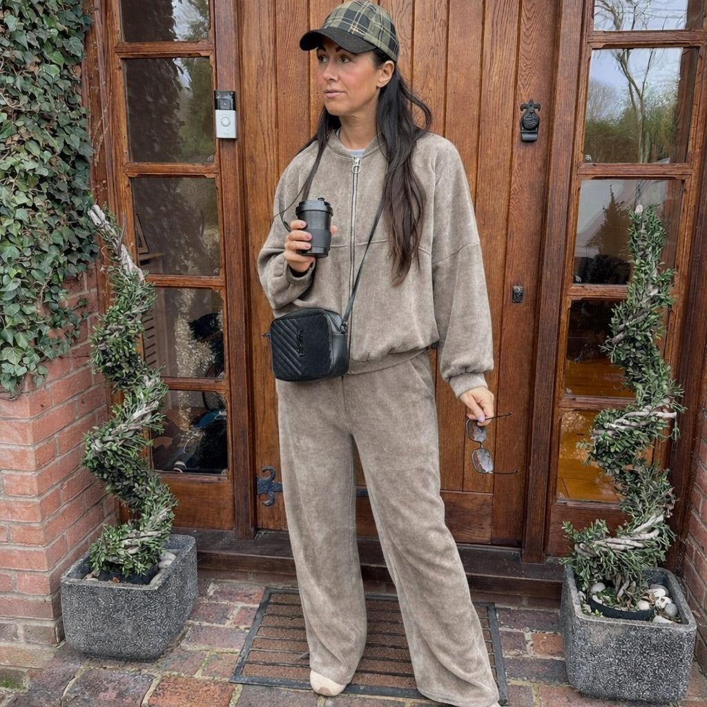 Tia Velour Co Ord - Blush Boutique Essex