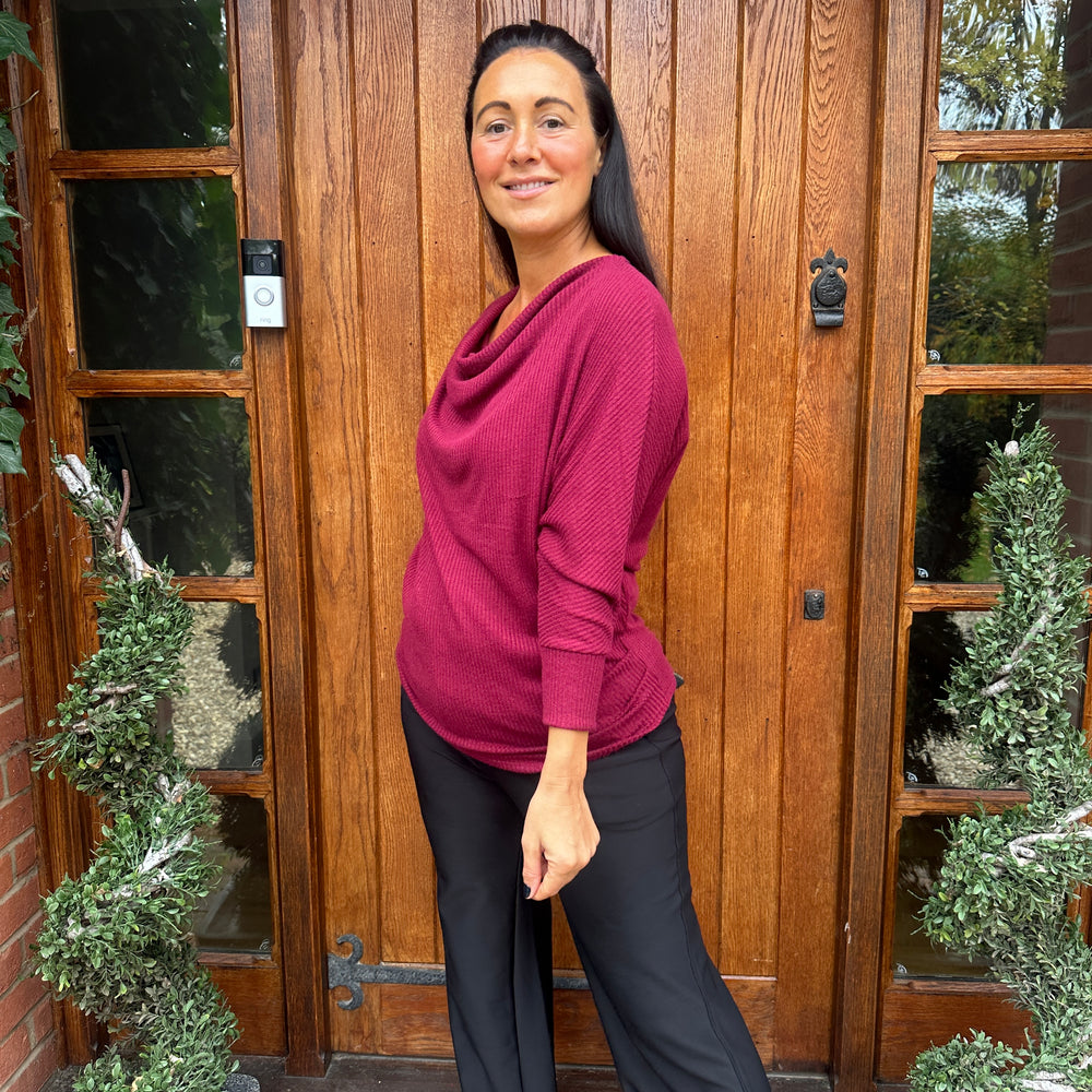 Dahlia Drape Top - Blush Boutique Essex