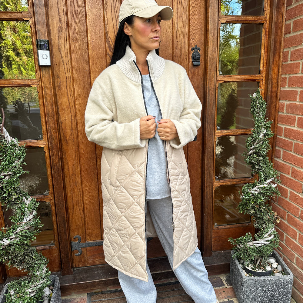 Jude Quilted Coat - Blush Boutique Essex