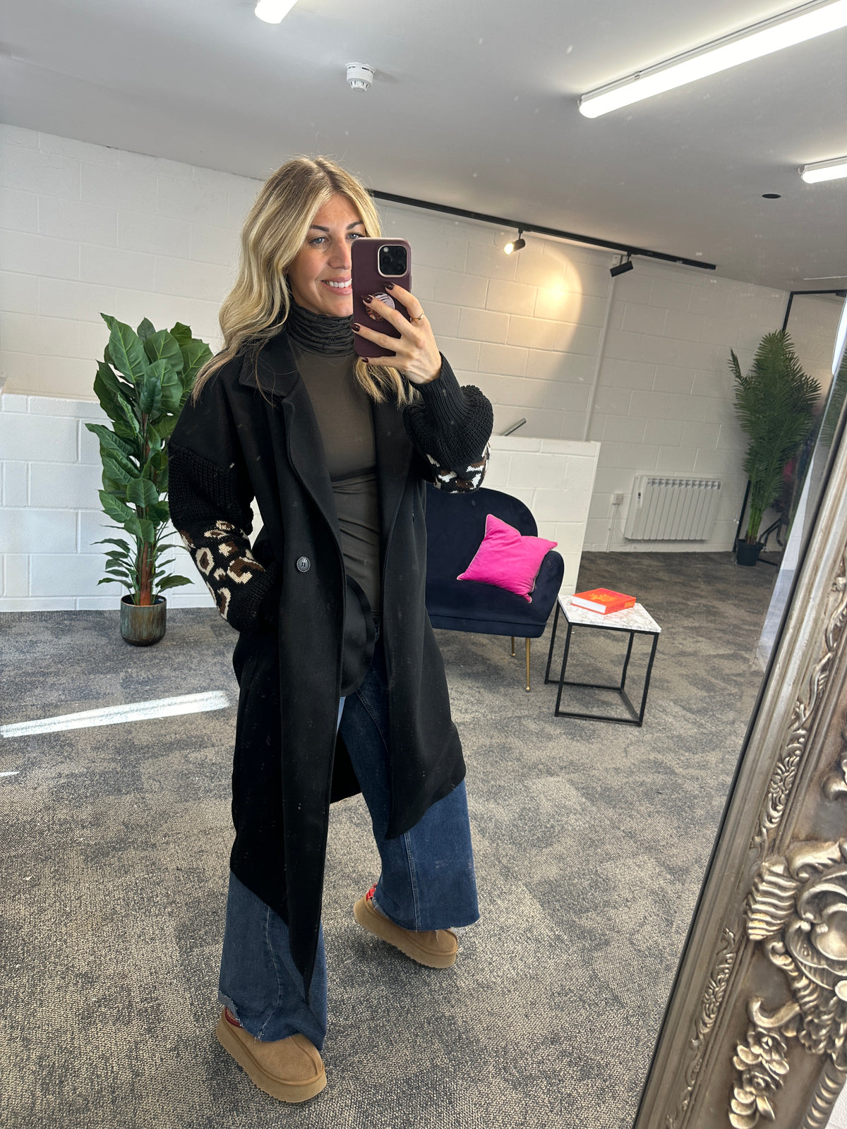 Ruche Roll Neck - Blush Boutique Essex