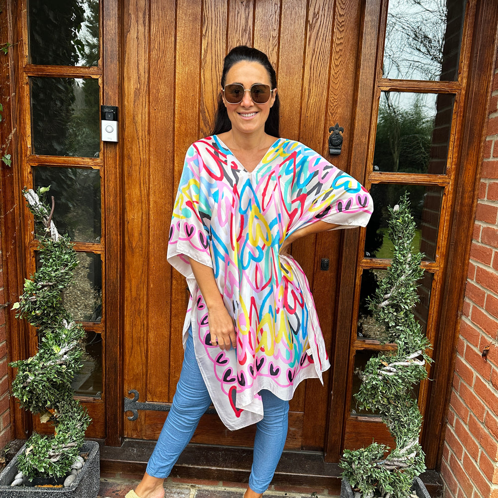 Hannah Heart Kaftan - Blush Boutique Essex