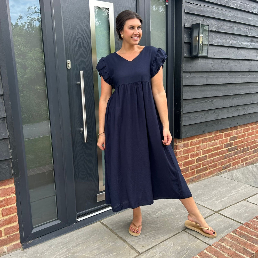 Sam Button Dress - Blush Boutique Essex