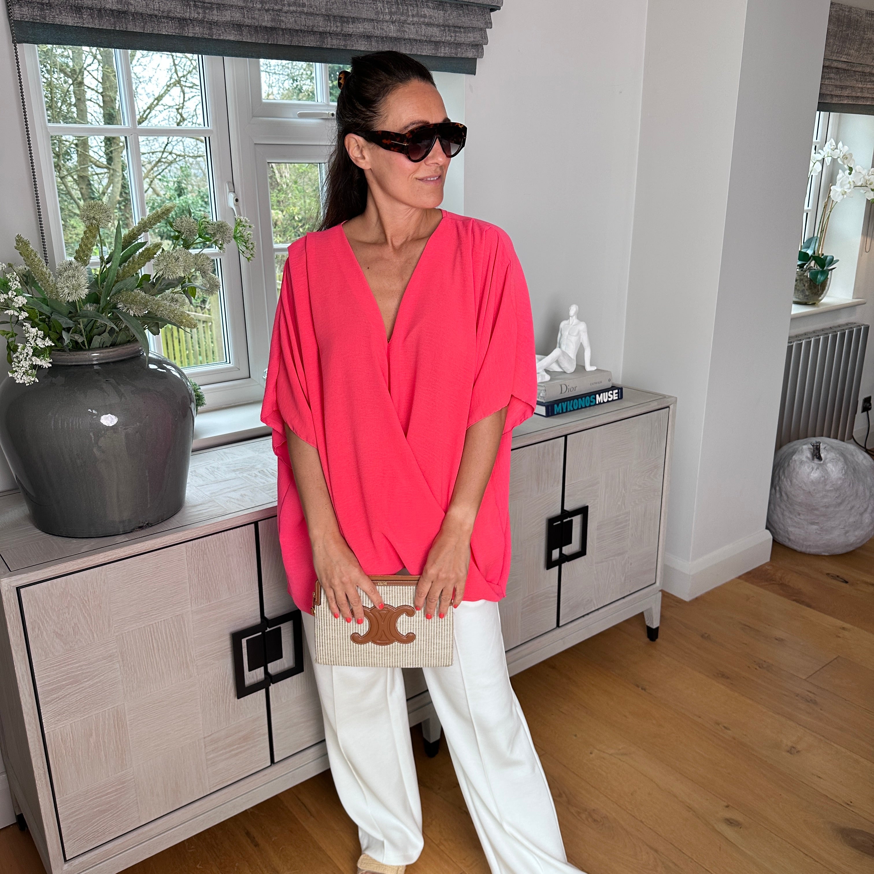 Stacey drape top - Blush Boutique Essex