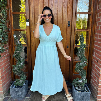 Chloe Cotton Cheesecloth Dress - Blush Boutique Essex