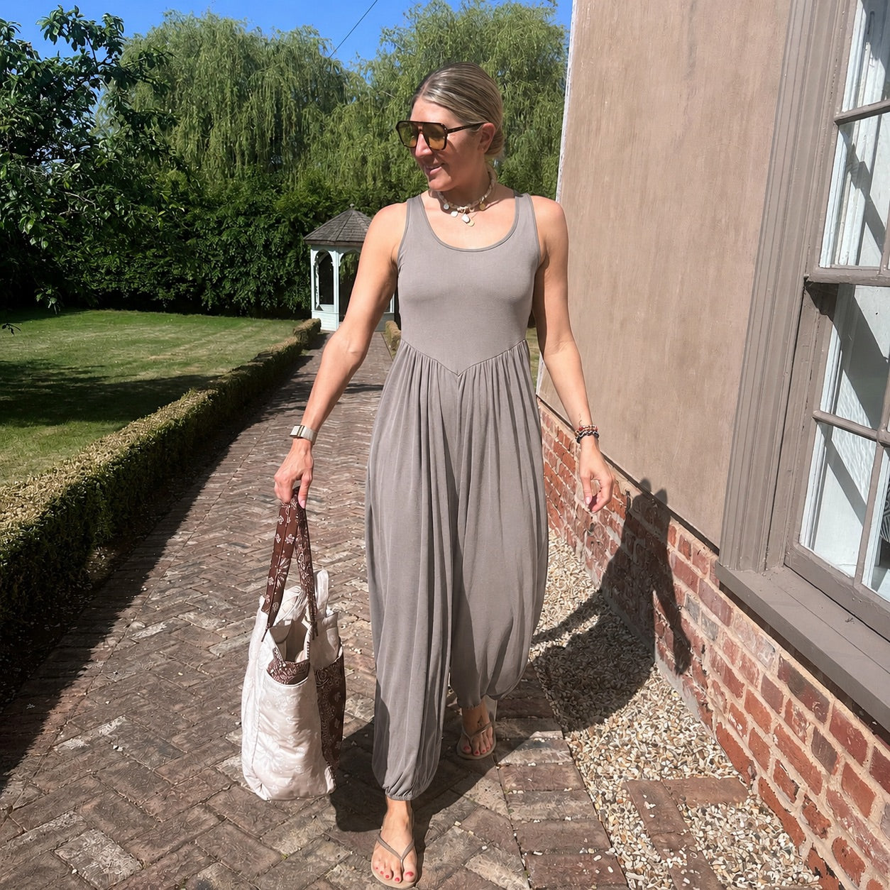 Retreat Jumpsuit - Blush Boutique Essex