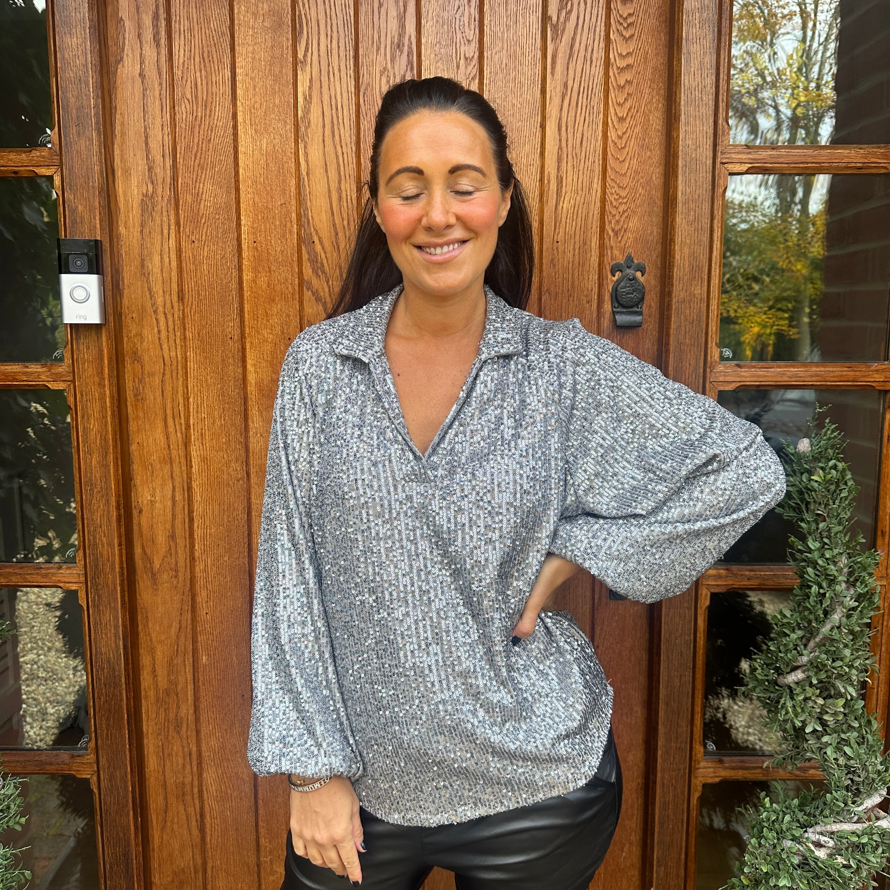 Gabrielle Sequin Top - Blush Boutique Essex