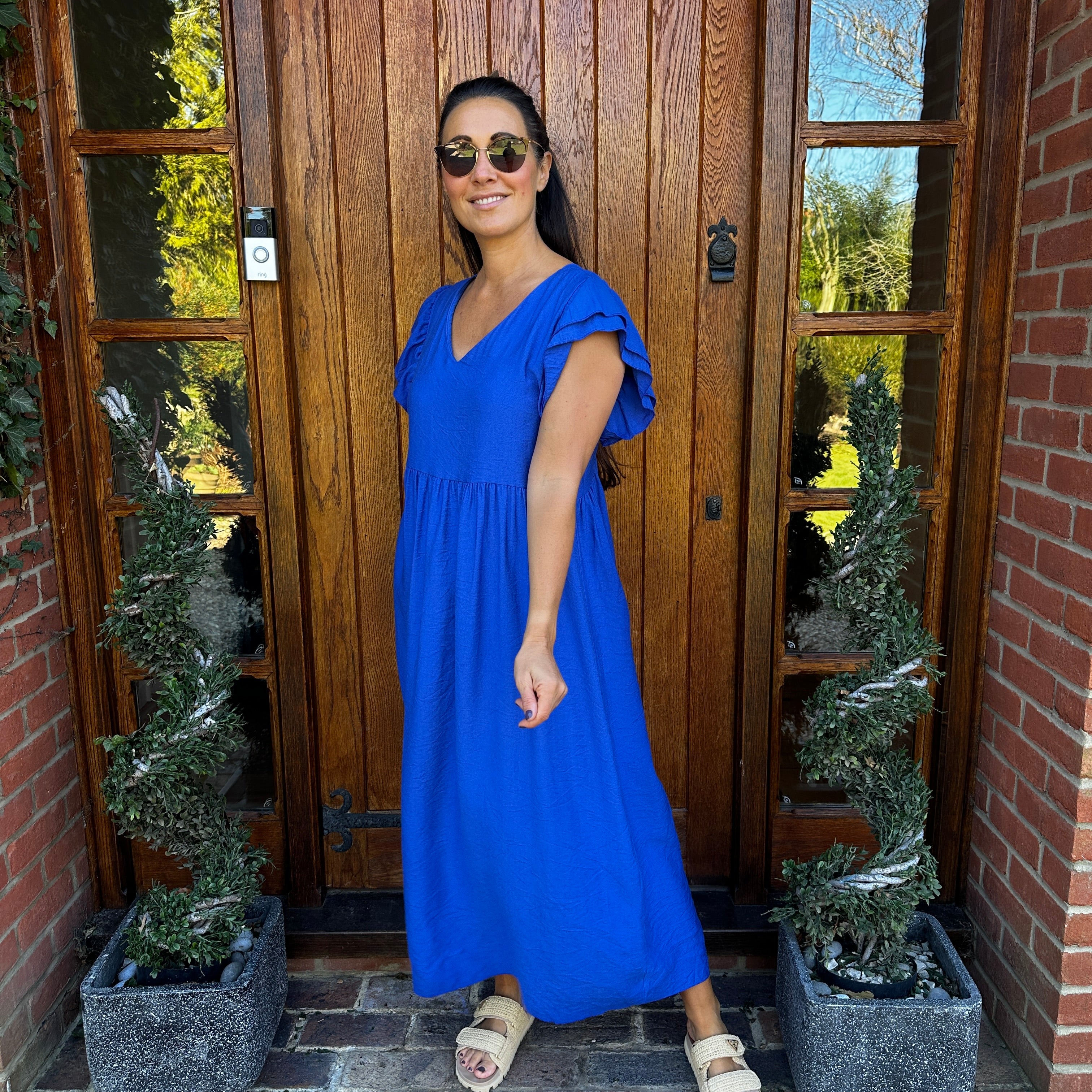 Sam Button Dress - Blush Boutique Essex