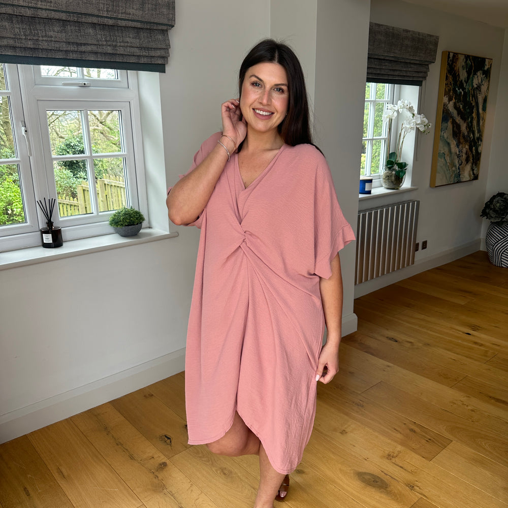 Tiffany Knot Dress - Blush Boutique Essex