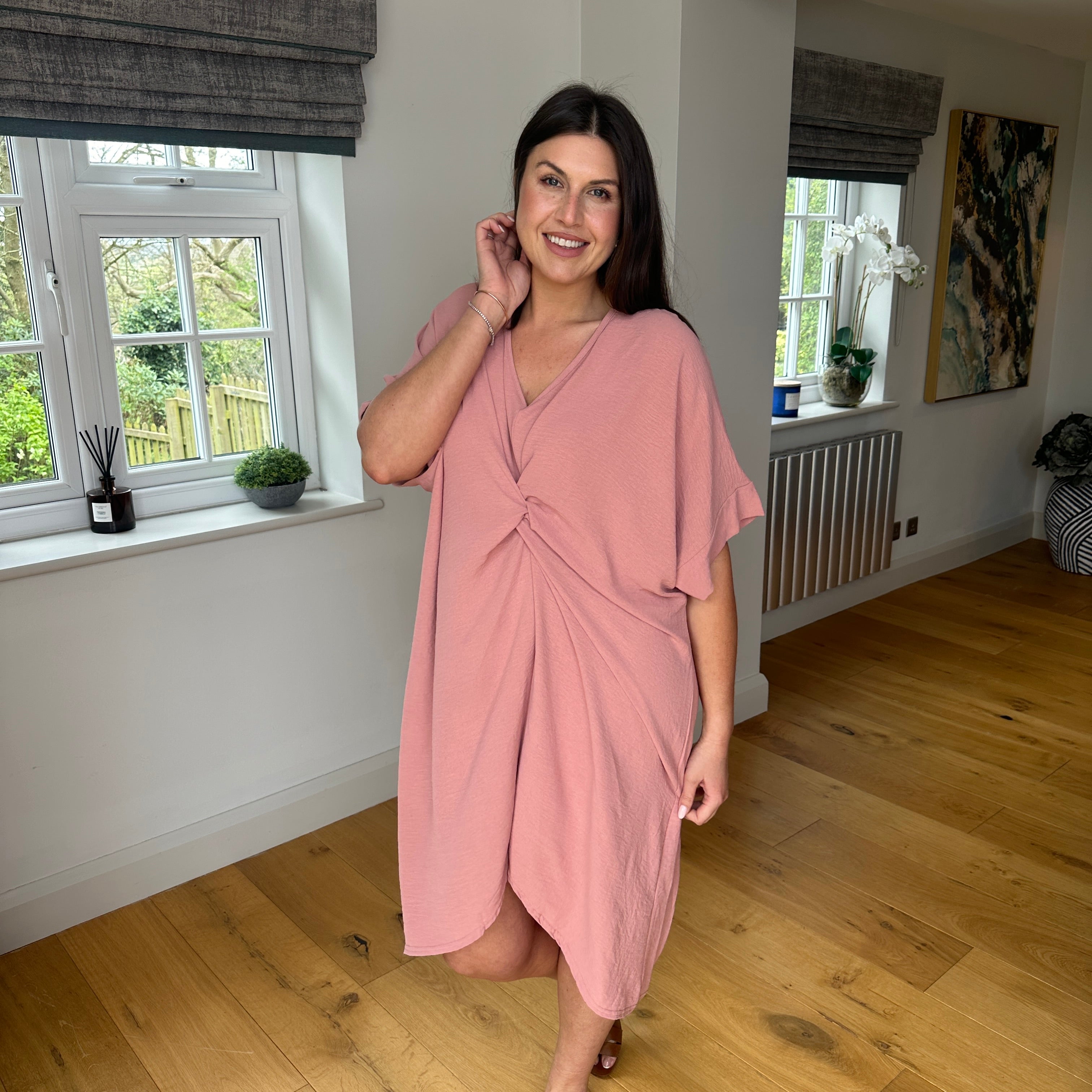 Tiffany Knot Dress - Blush Boutique Essex