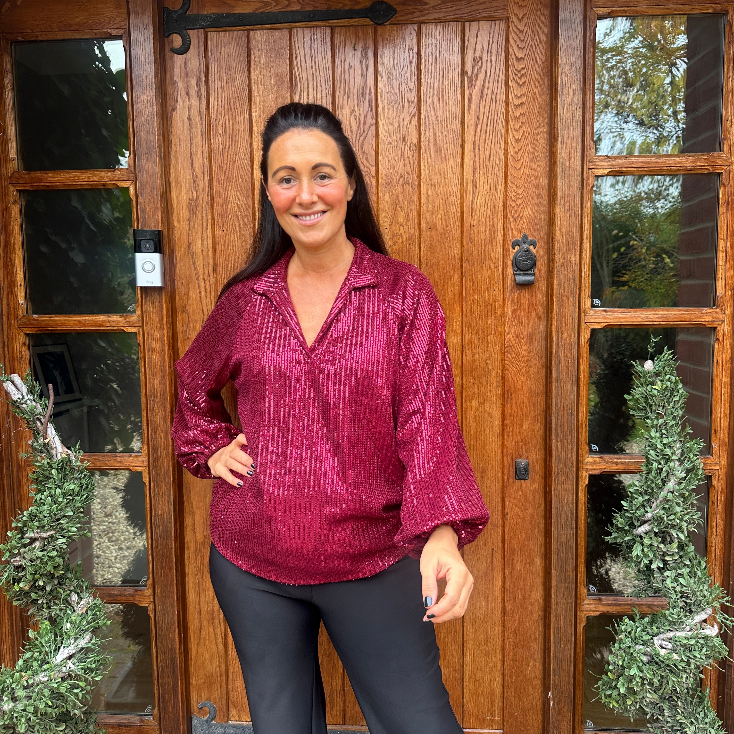 Gabrielle Sequin Top - Blush Boutique Essex