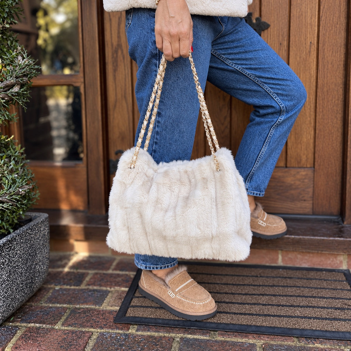 Megan Faux Fur Bag
