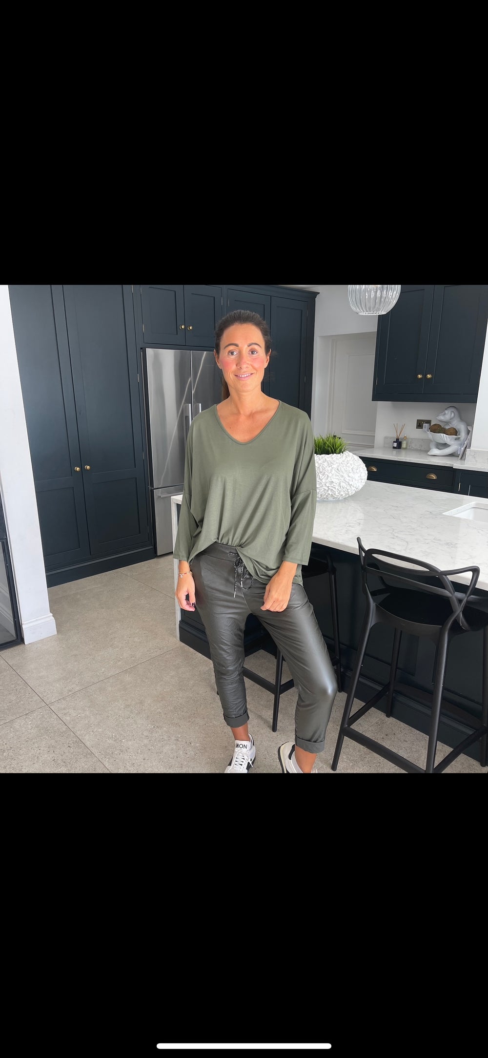 Carli Faux Leather Magic Trousers - Blush Boutique Essex
