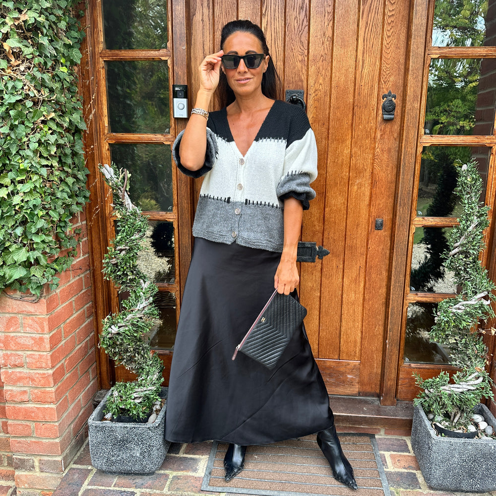 Benji Satin Skirt - Blush Boutique Essex