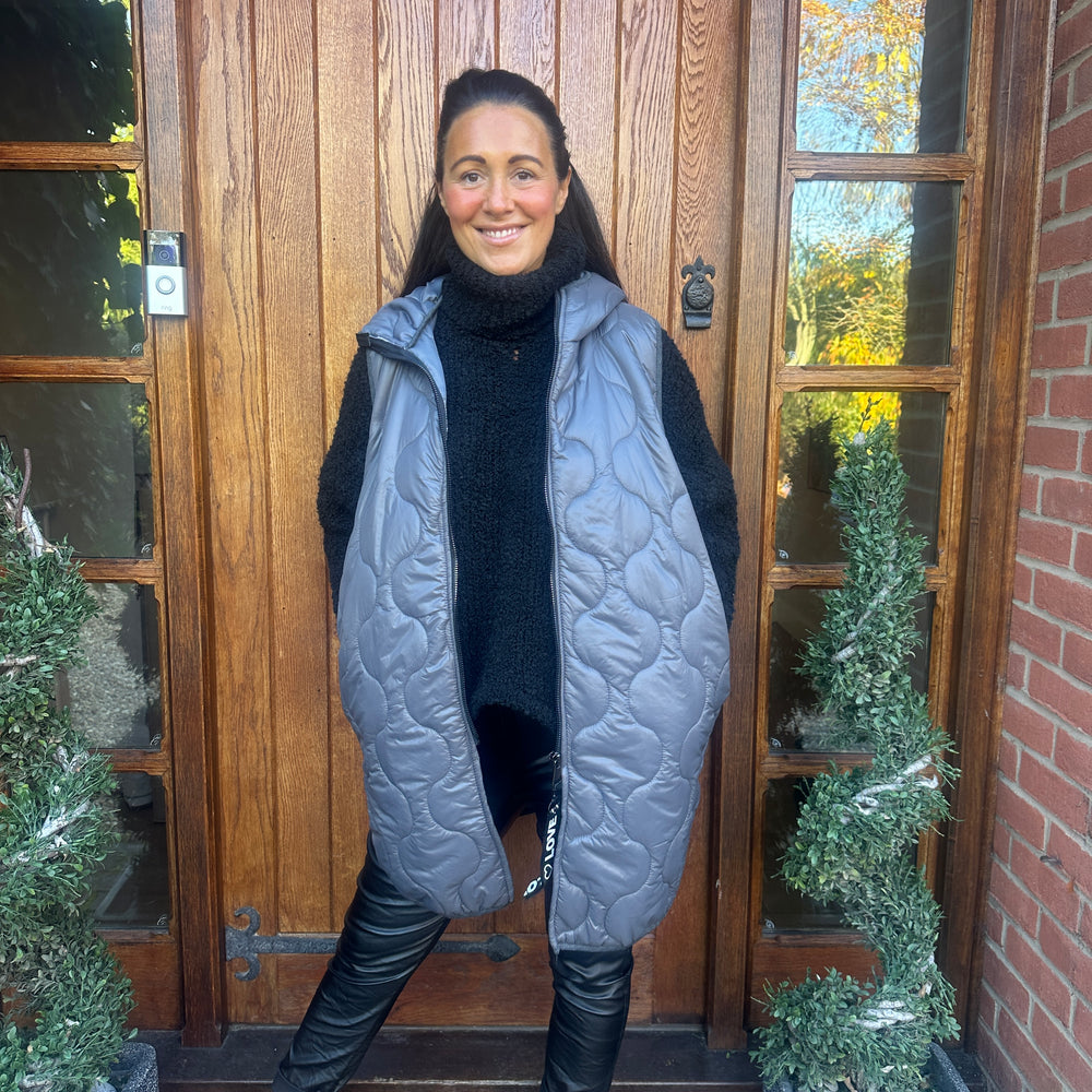 Love Quilted Body Warmer - Blush Boutique Essex