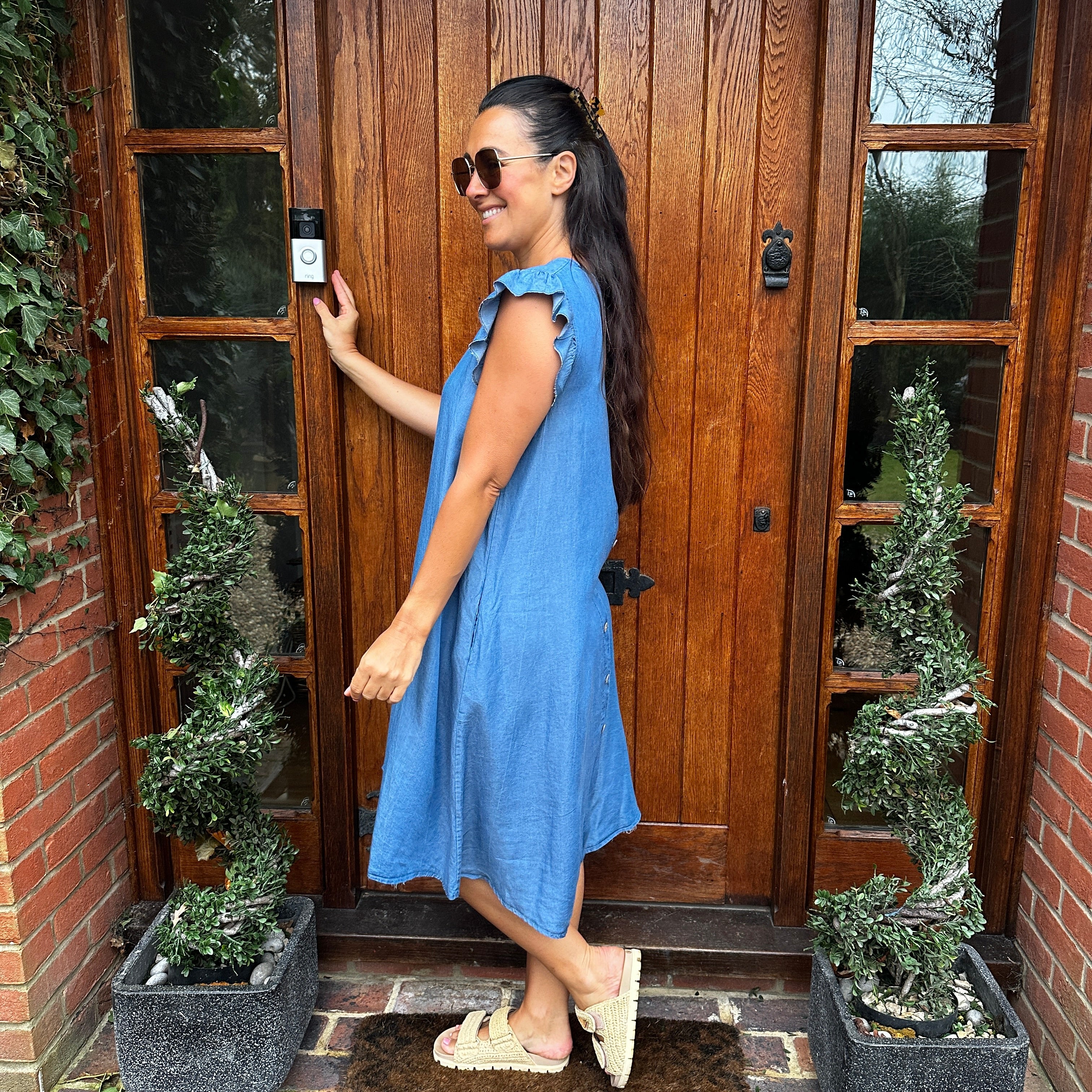 Dulce Denim Dress - Blush Boutique Essex