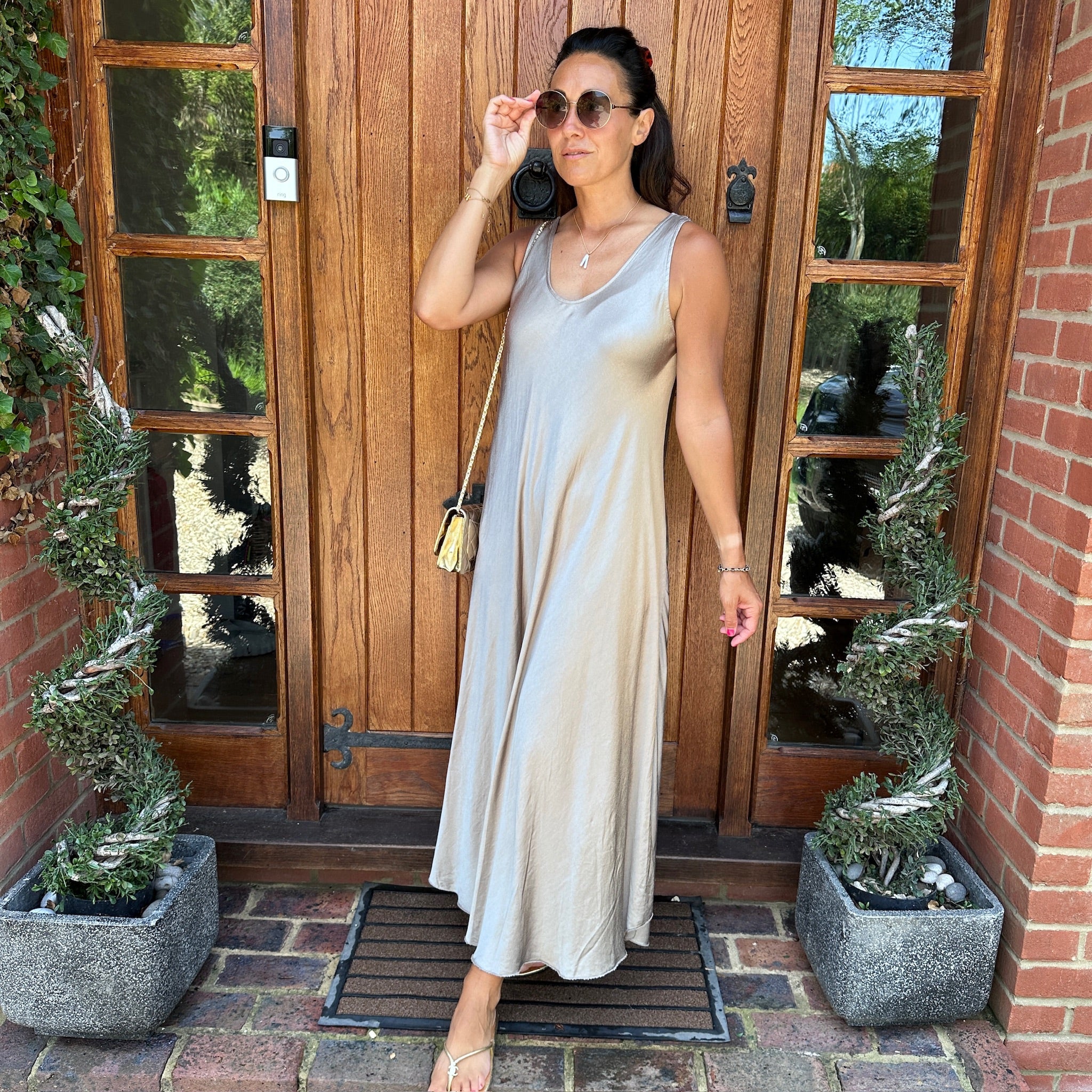 Claudia Satin Maxi