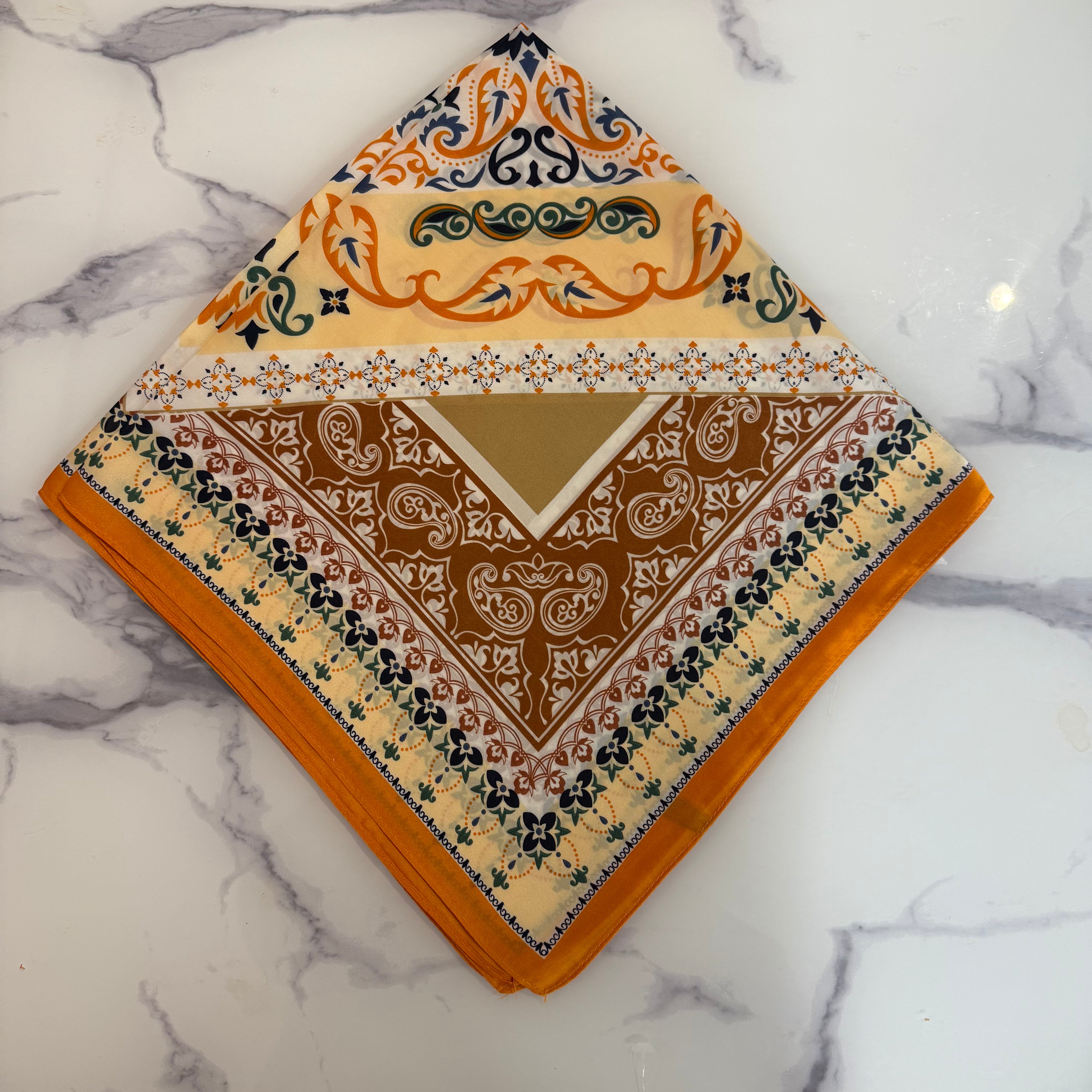 Paisley satin neck scarf - Blush Boutique Essex