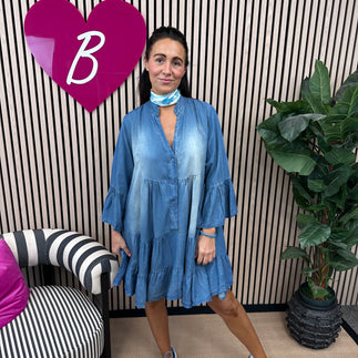 Luella Denim Dress - Blush Boutique Essex