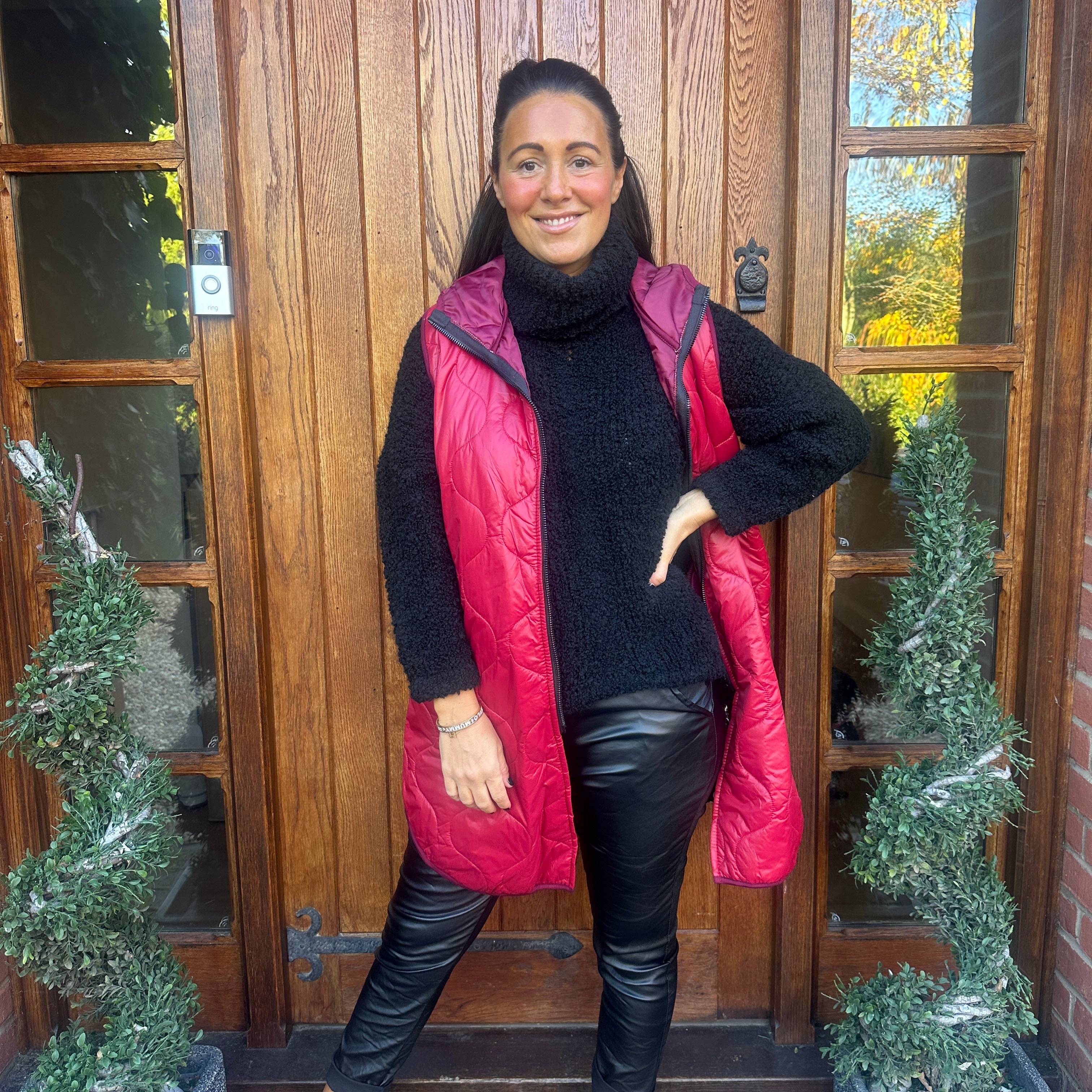 Love Quilted Body Warmer - Blush Boutique Essex