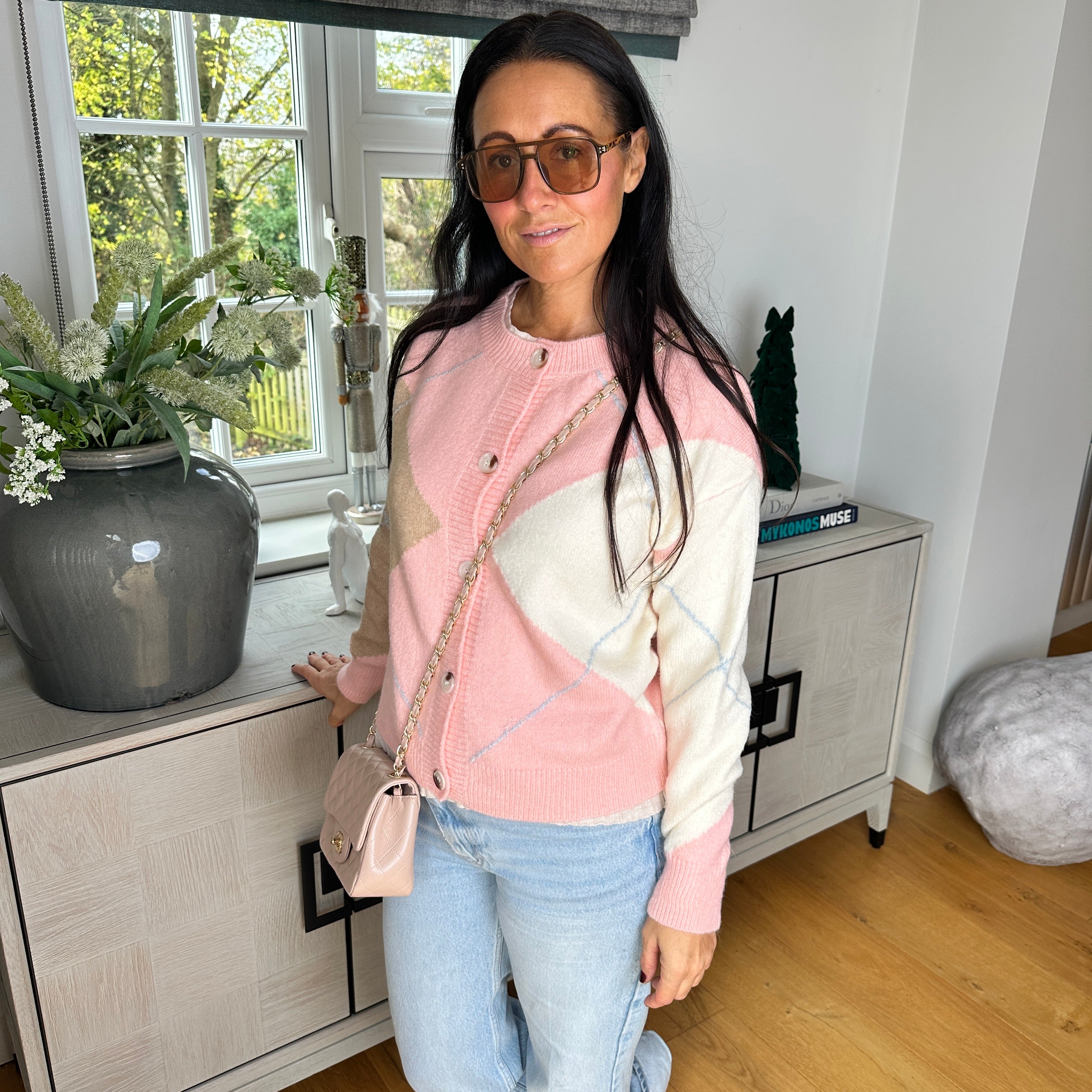 Piper Argyle Cardigan