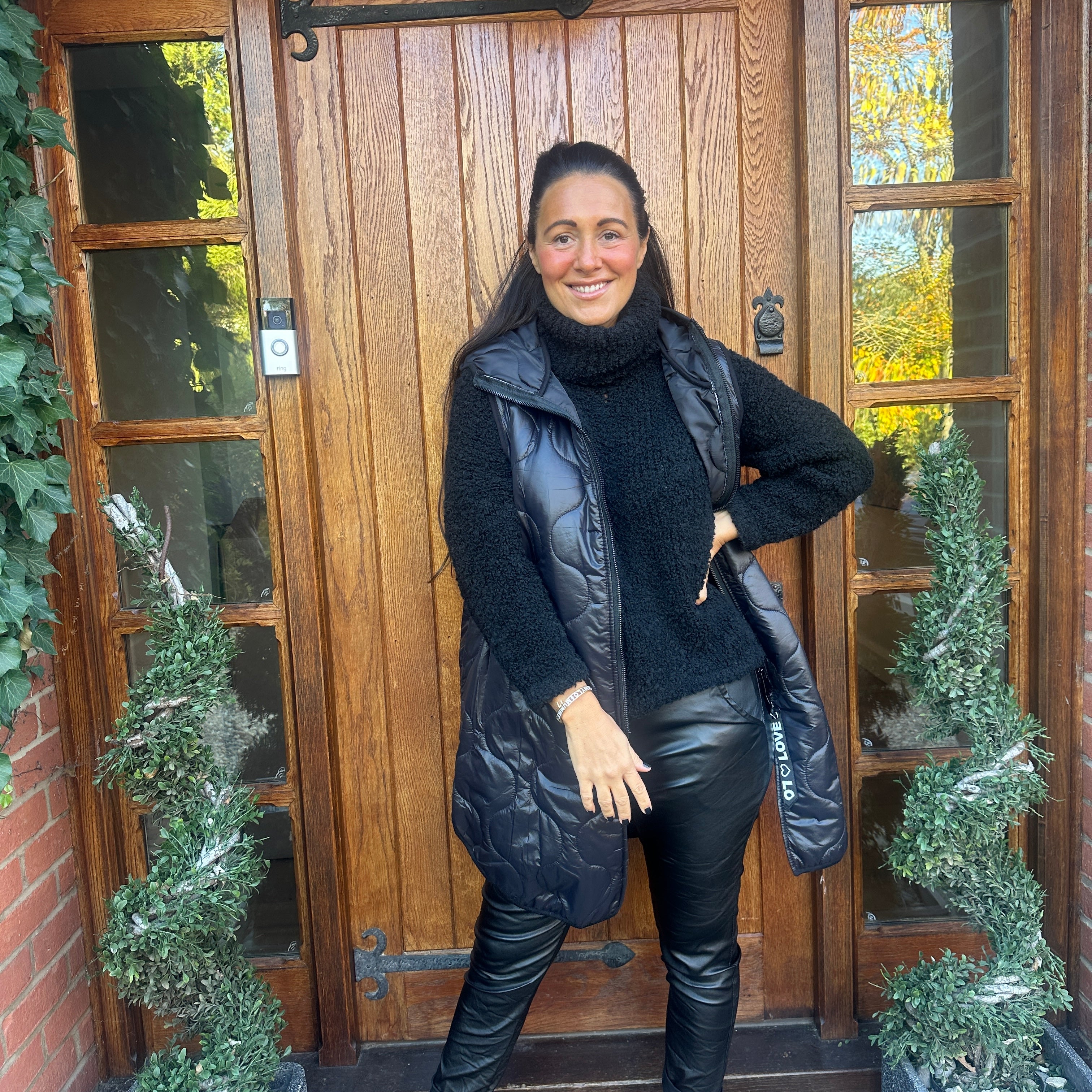 Love Quilted Body Warmer - Blush Boutique Essex