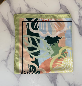 Floral satin neck tie - Blush Boutique Essex