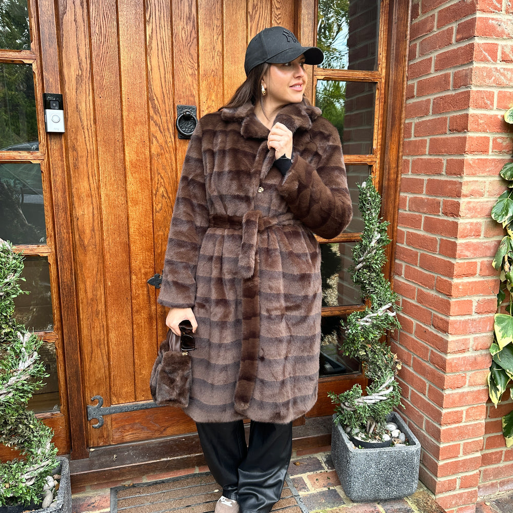 Raffy Faux Fur Coat - Blush Boutique Essex