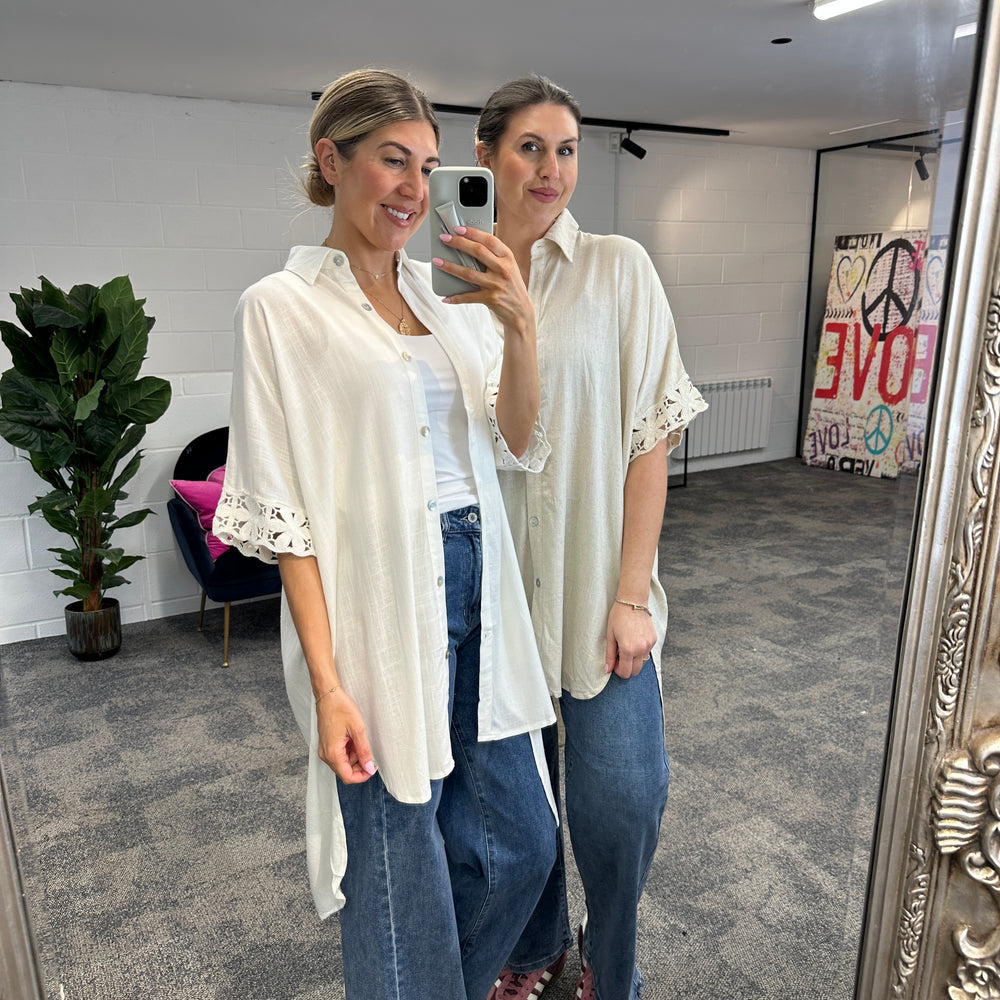 Fleur Anglaise Shirt - Blush Boutique Essex