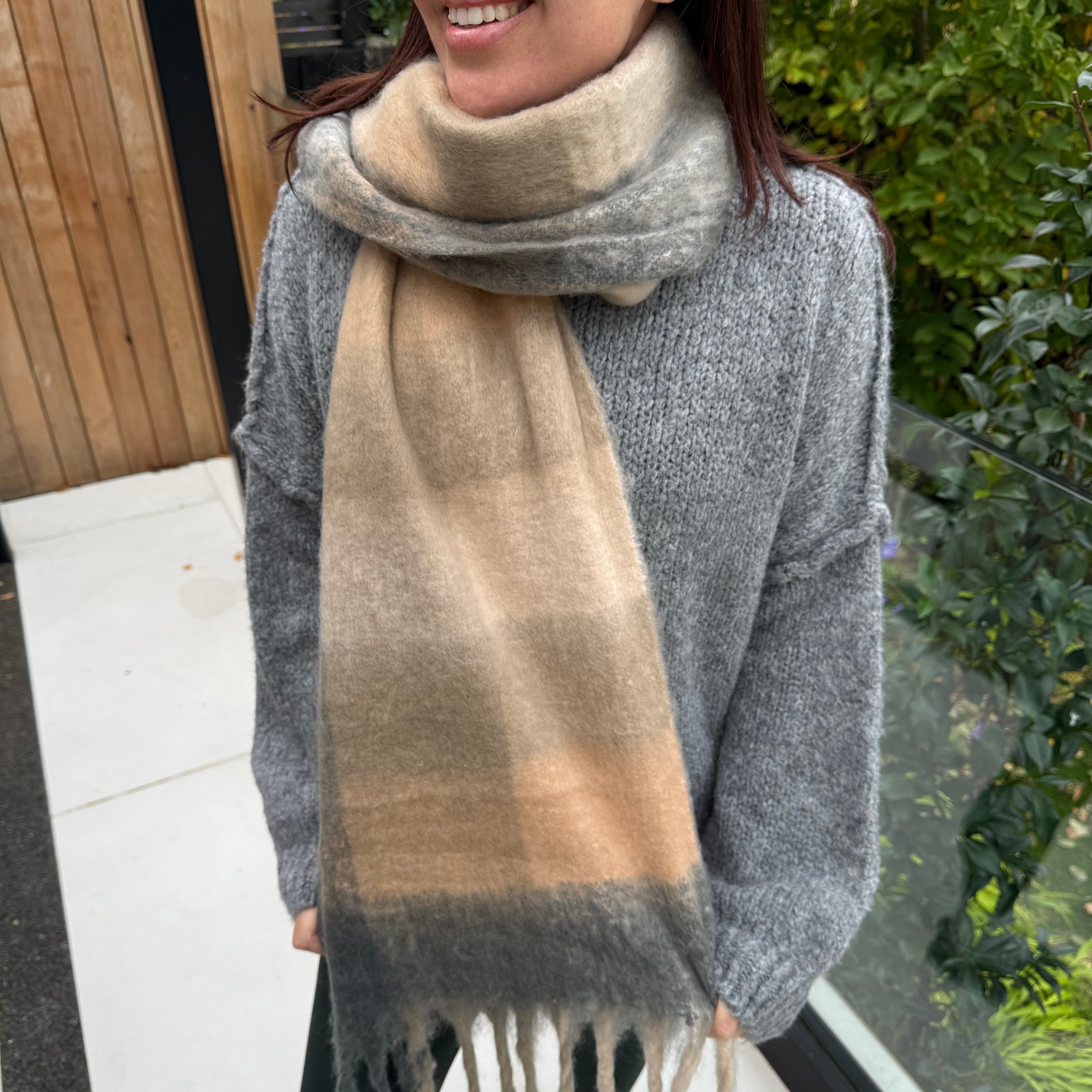 Chunky check Scarf