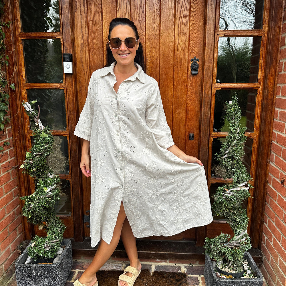 Poppy Embroidered Dress