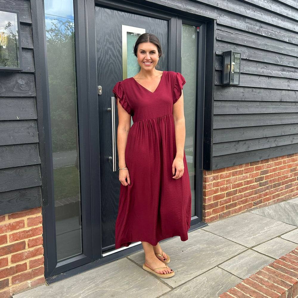 Sam Button Dress - Blush Boutique Essex