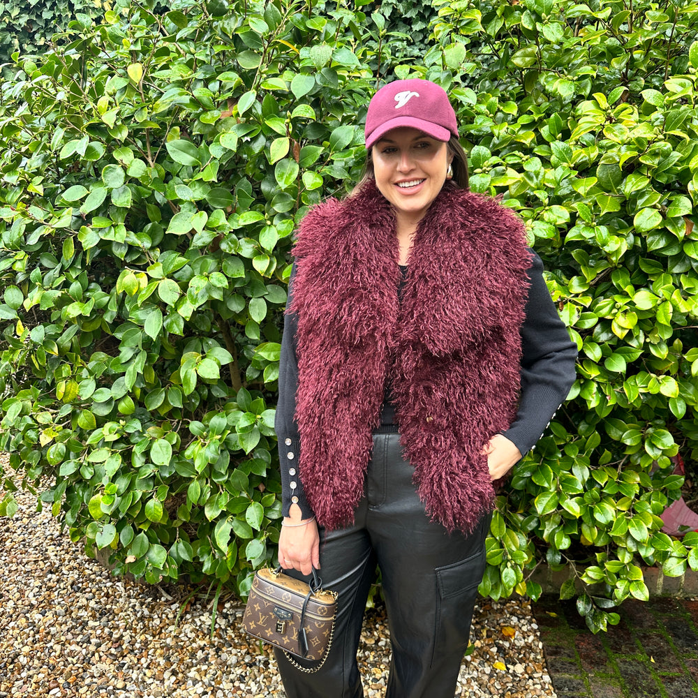 Yara Fluffy Fur Waistcoat