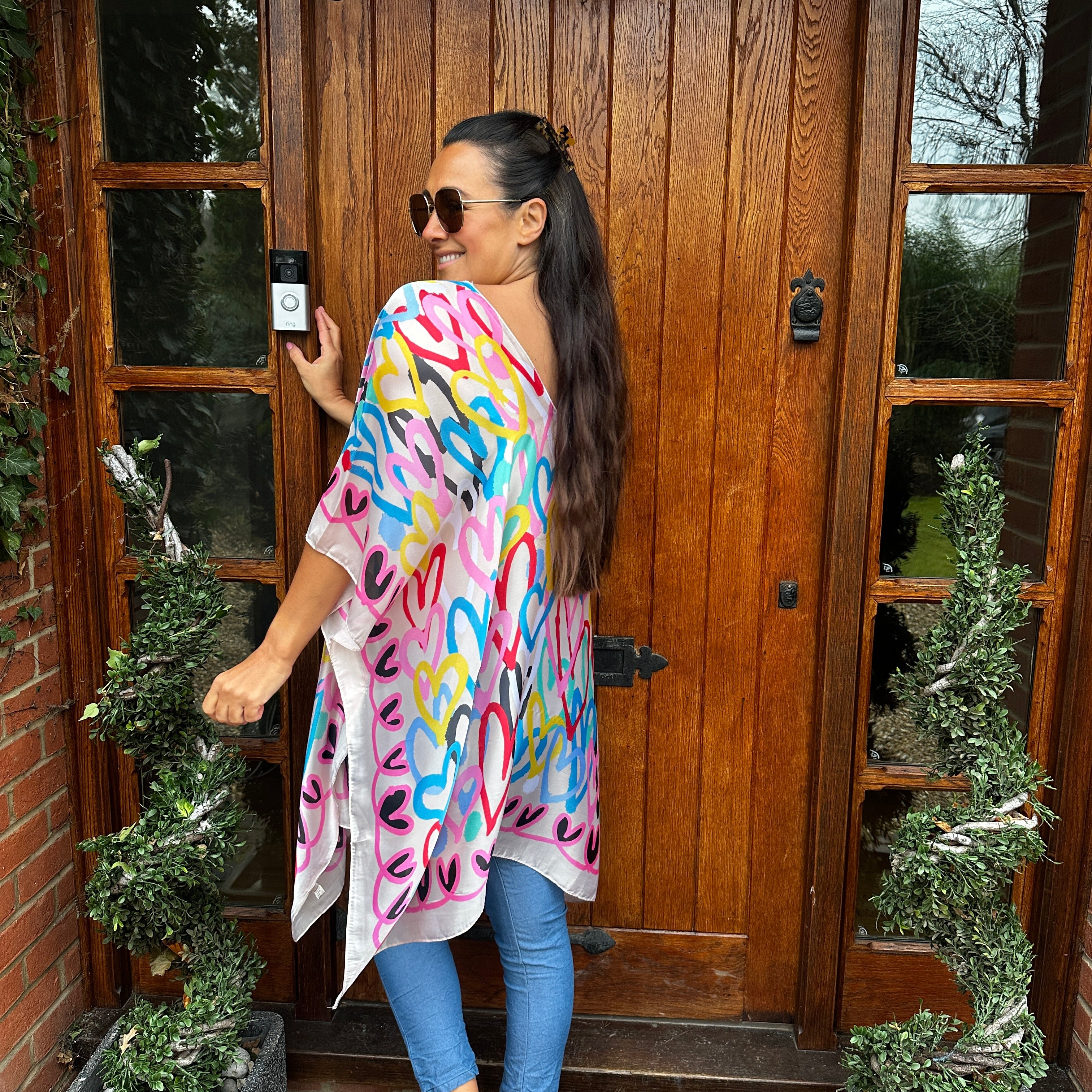 Hannah Heart Kaftan - Blush Boutique Essex