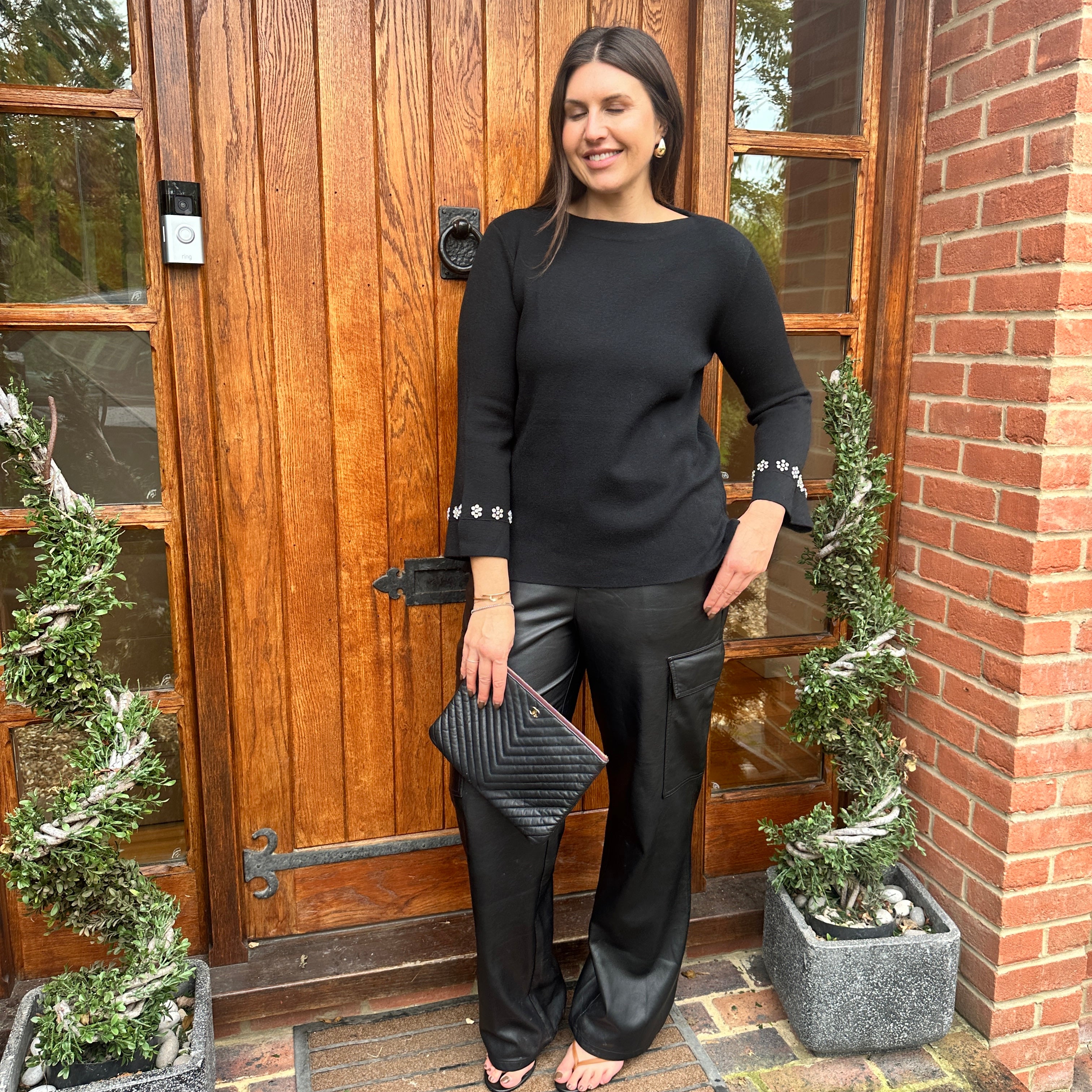 Chess Diamanté Knit - Blush Boutique Essex