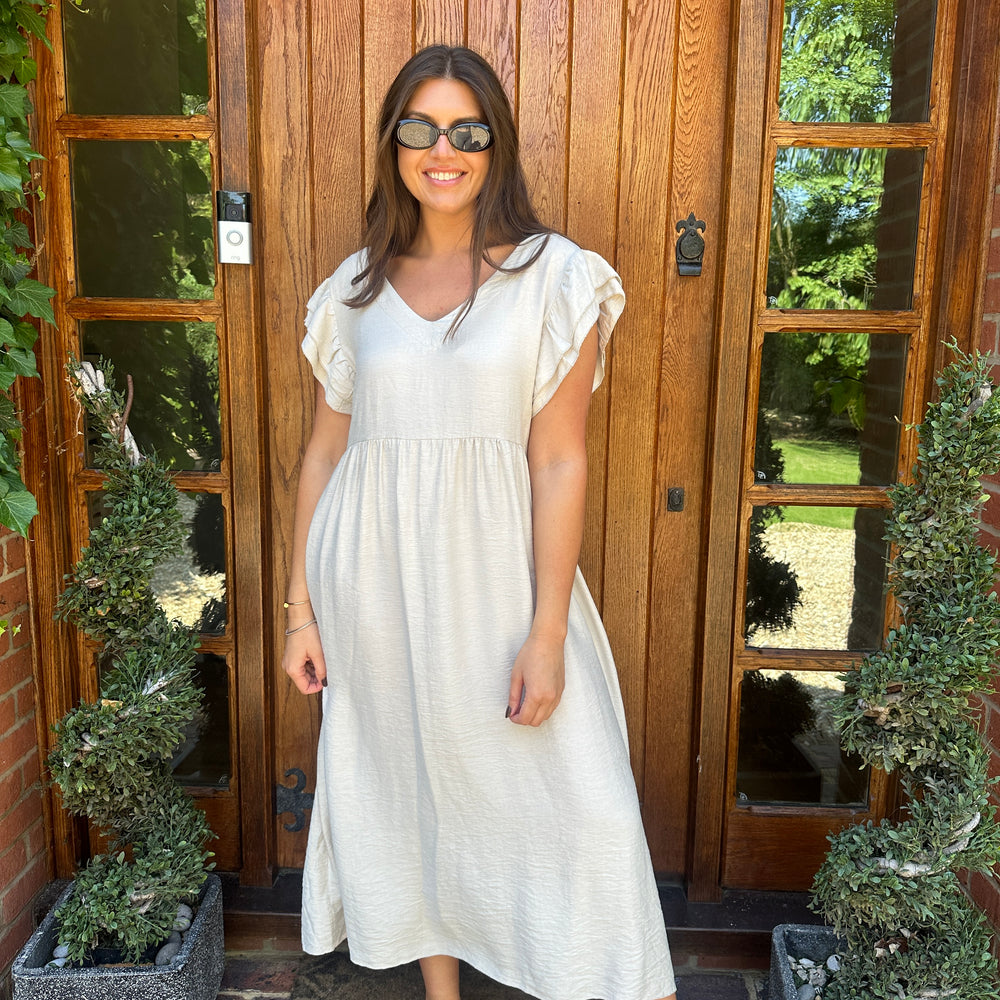 Sam Button Dress - Blush Boutique Essex