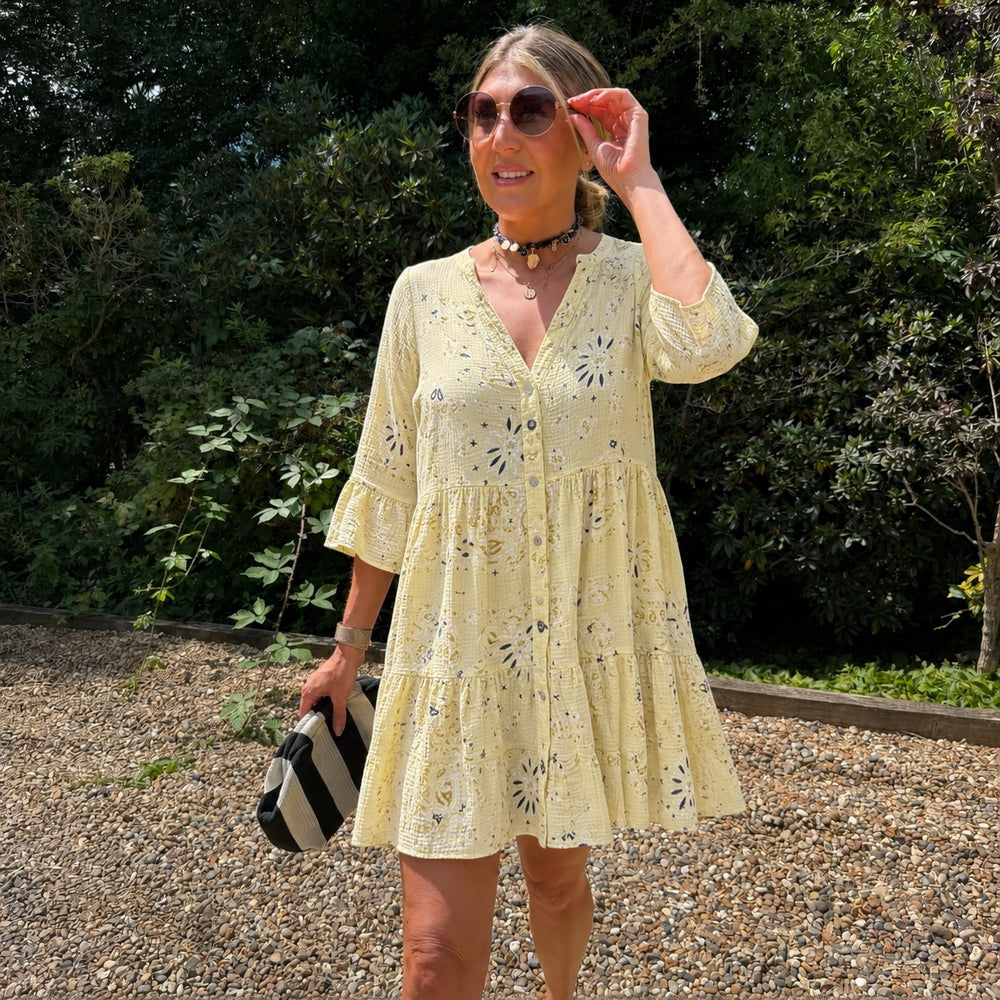 Yara Cotton Cheesecloth Dress