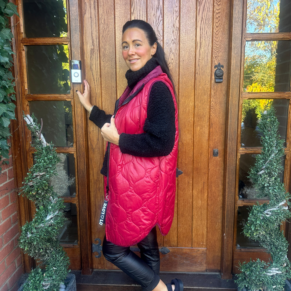 Love Quilted Body Warmer - Blush Boutique Essex