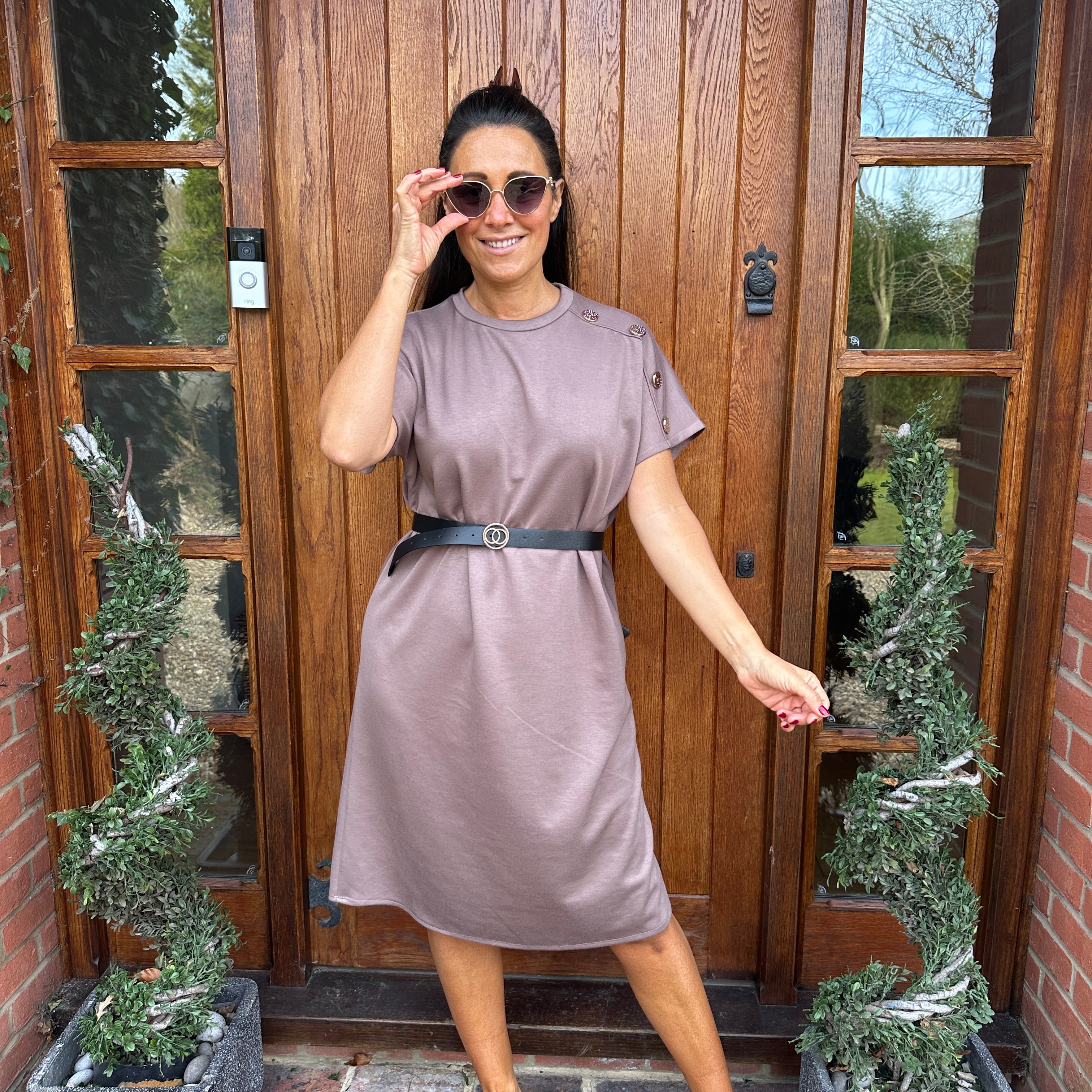 Heidi Belt Dress - Blush Boutique Essex