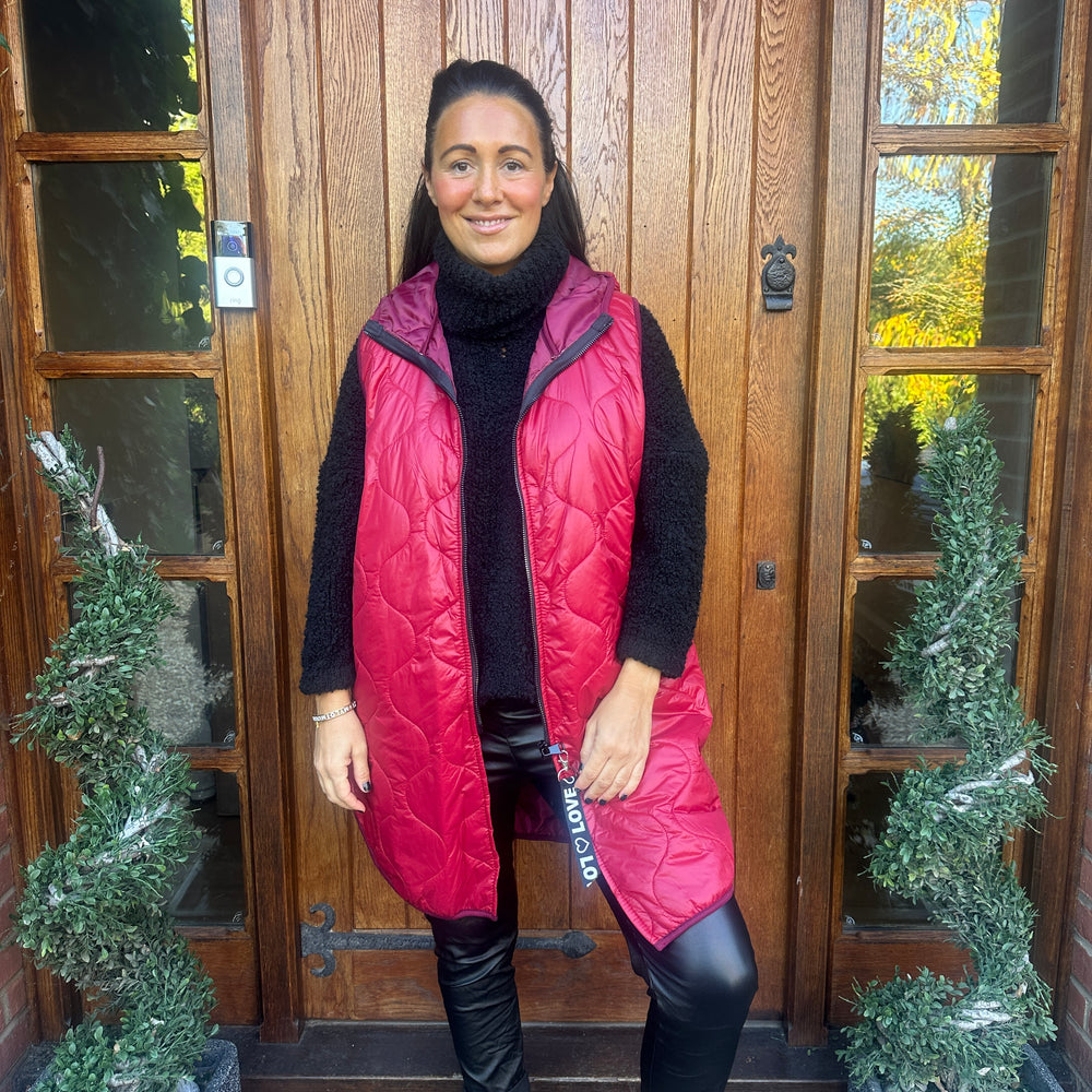 Love Quilted Body Warmer - Blush Boutique Essex