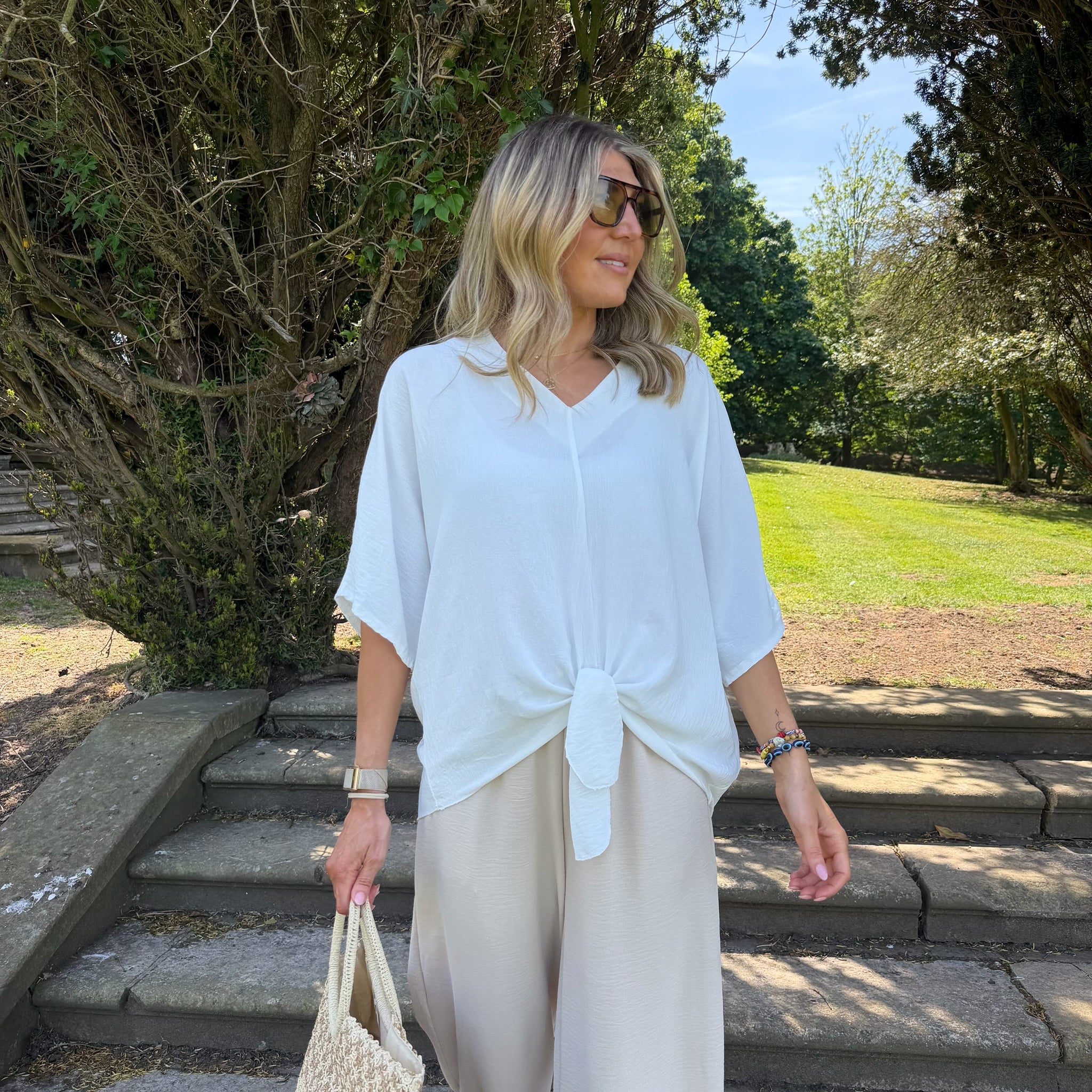 Chantelle Tie Top - Blush Boutique Essex