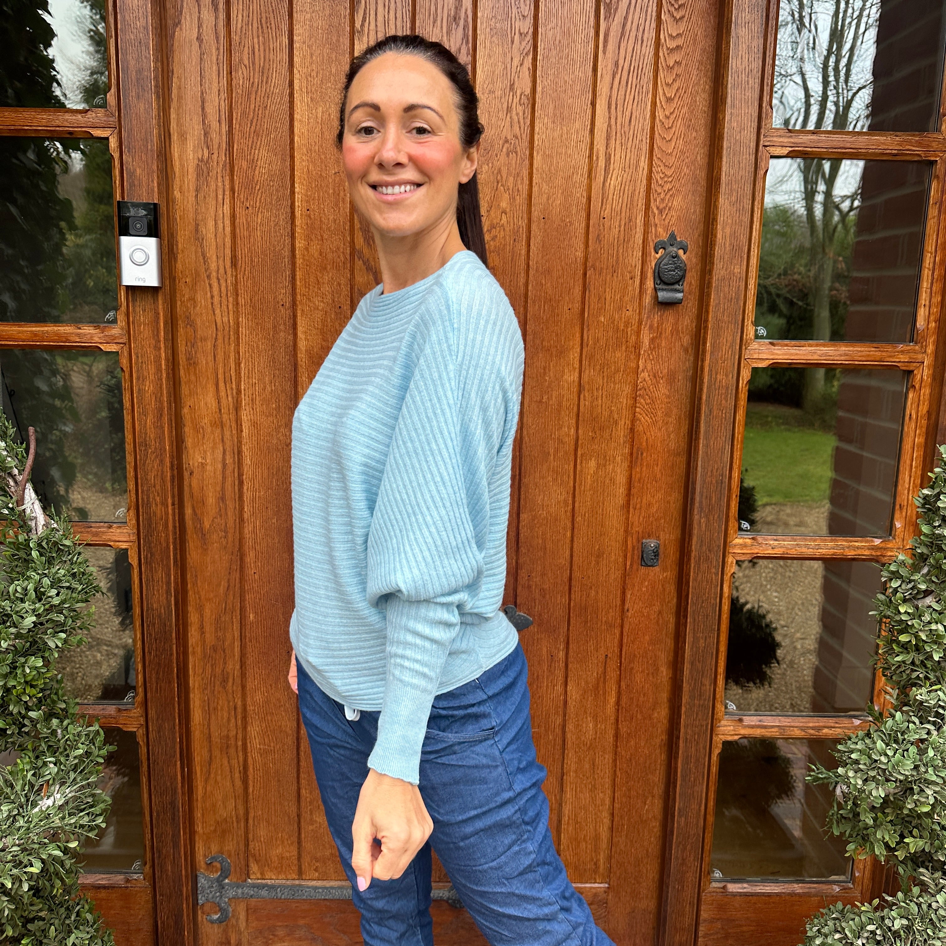 Sammie Ribbed Jumper - Blush Boutique Essex