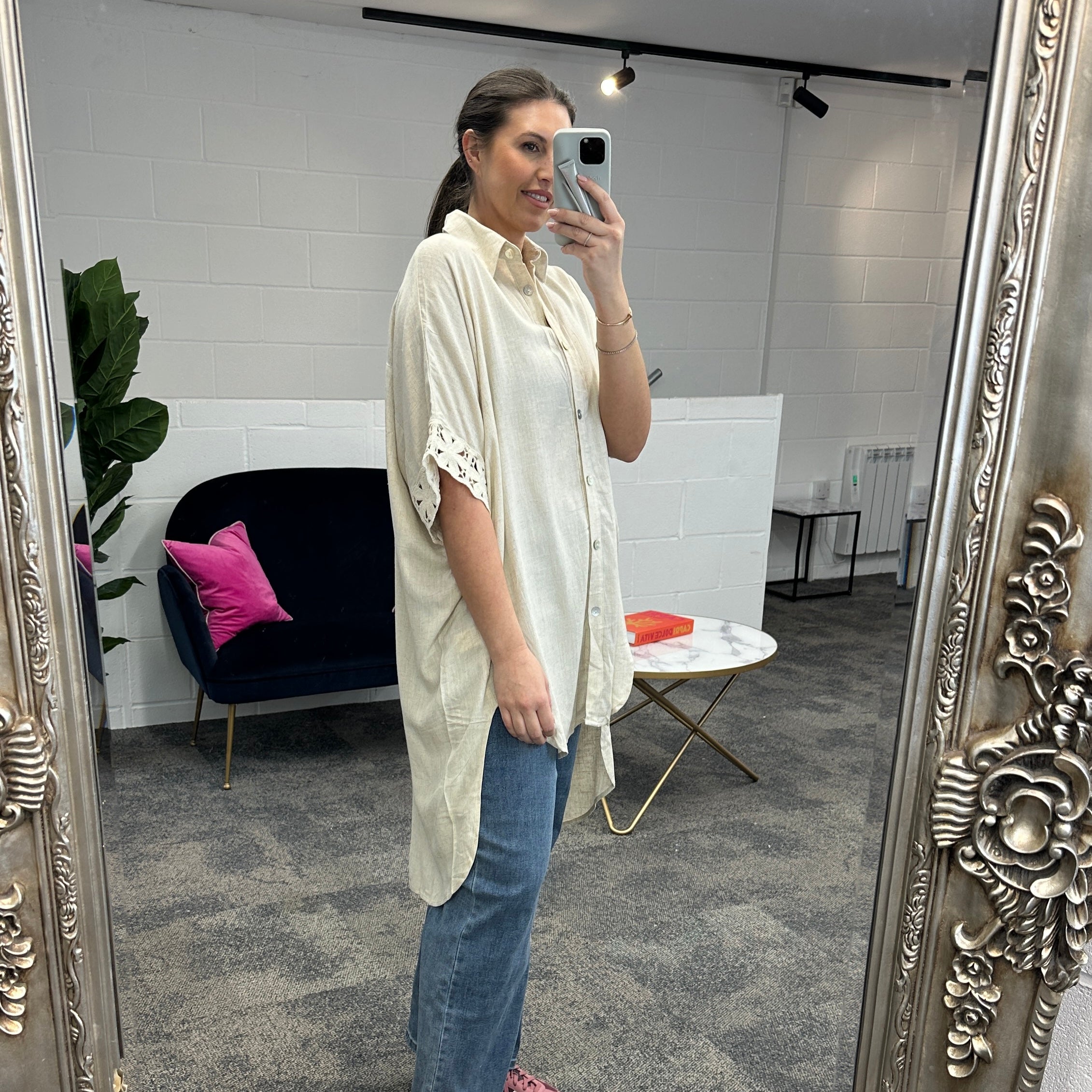 Fleur Anglaise Shirt - Blush Boutique Essex