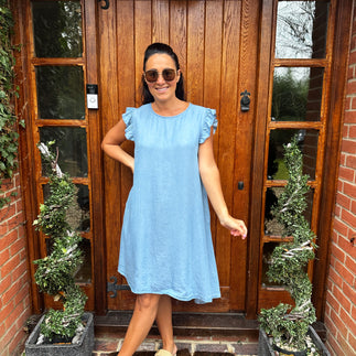 Dulce Denim Dress - Blush Boutique Essex