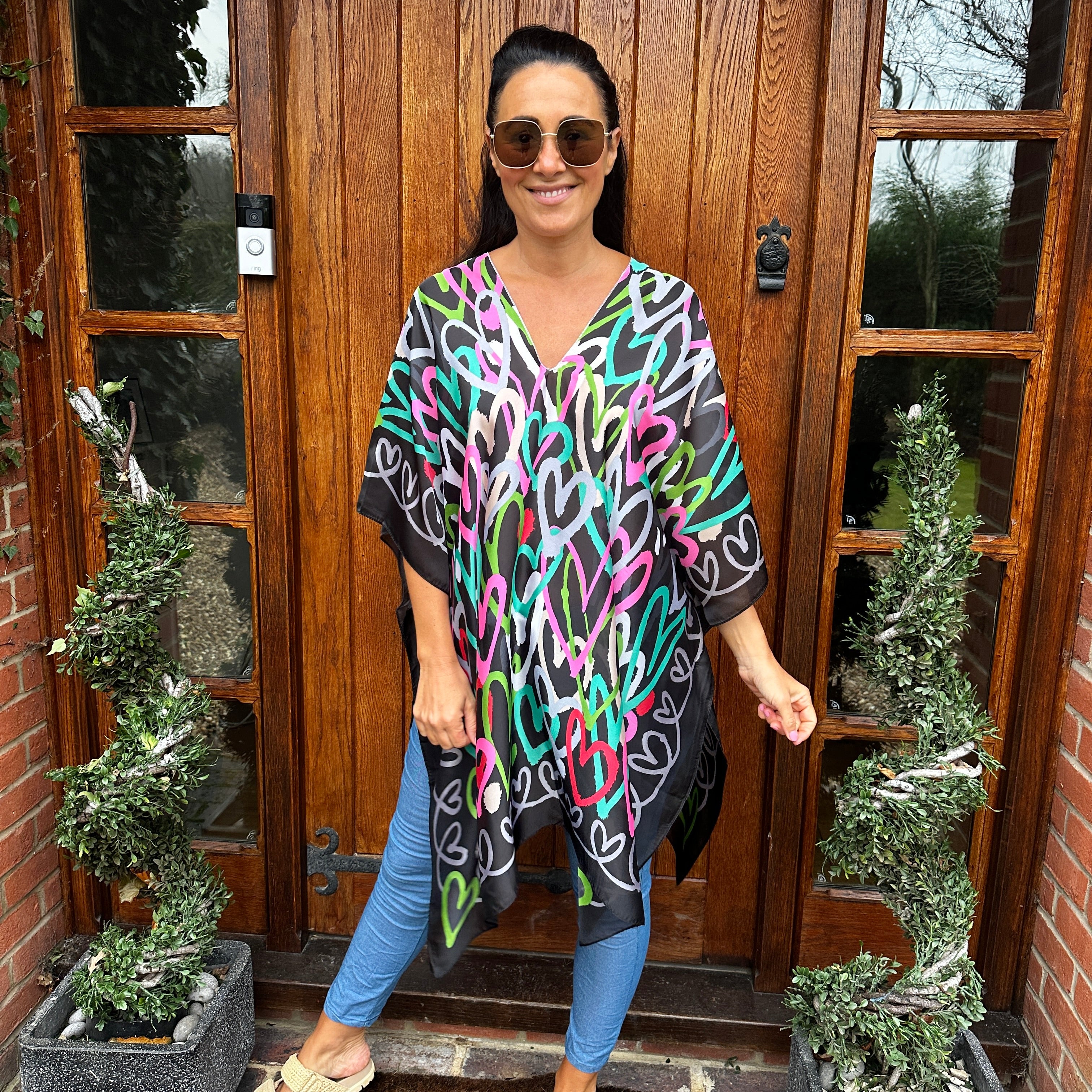 Hannah Heart Kaftan - Blush Boutique Essex
