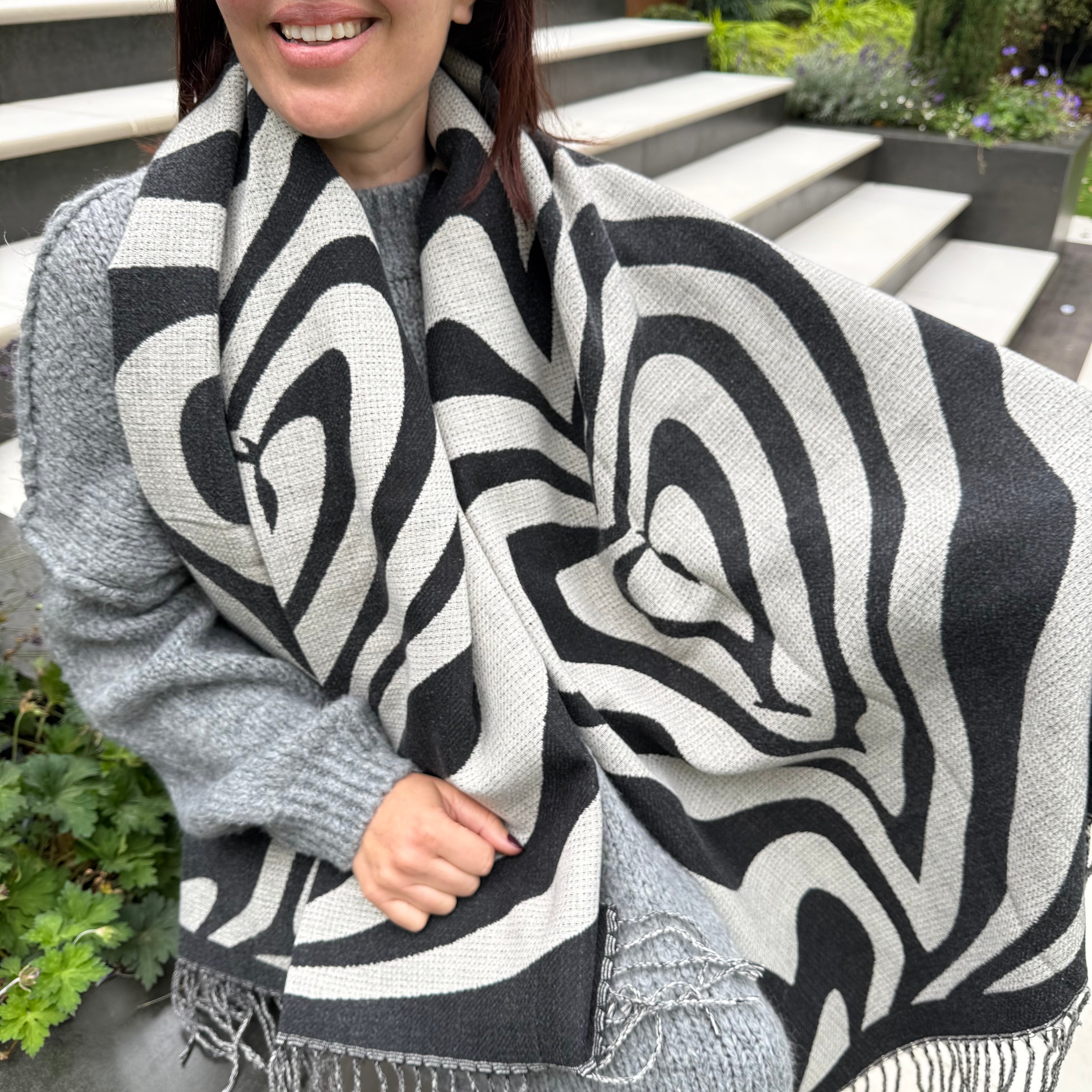 Zebra super soft scarf