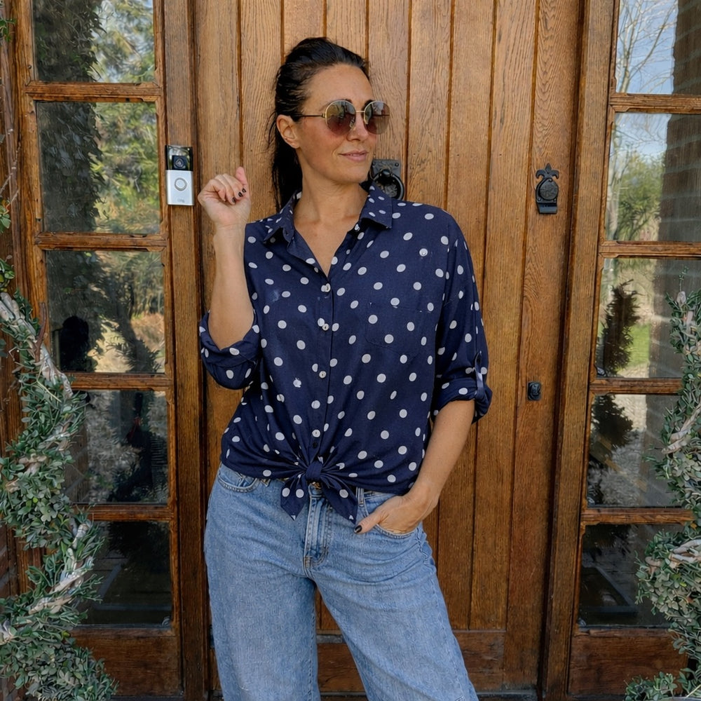 Suzy tie shirt - Blush Boutique Essex