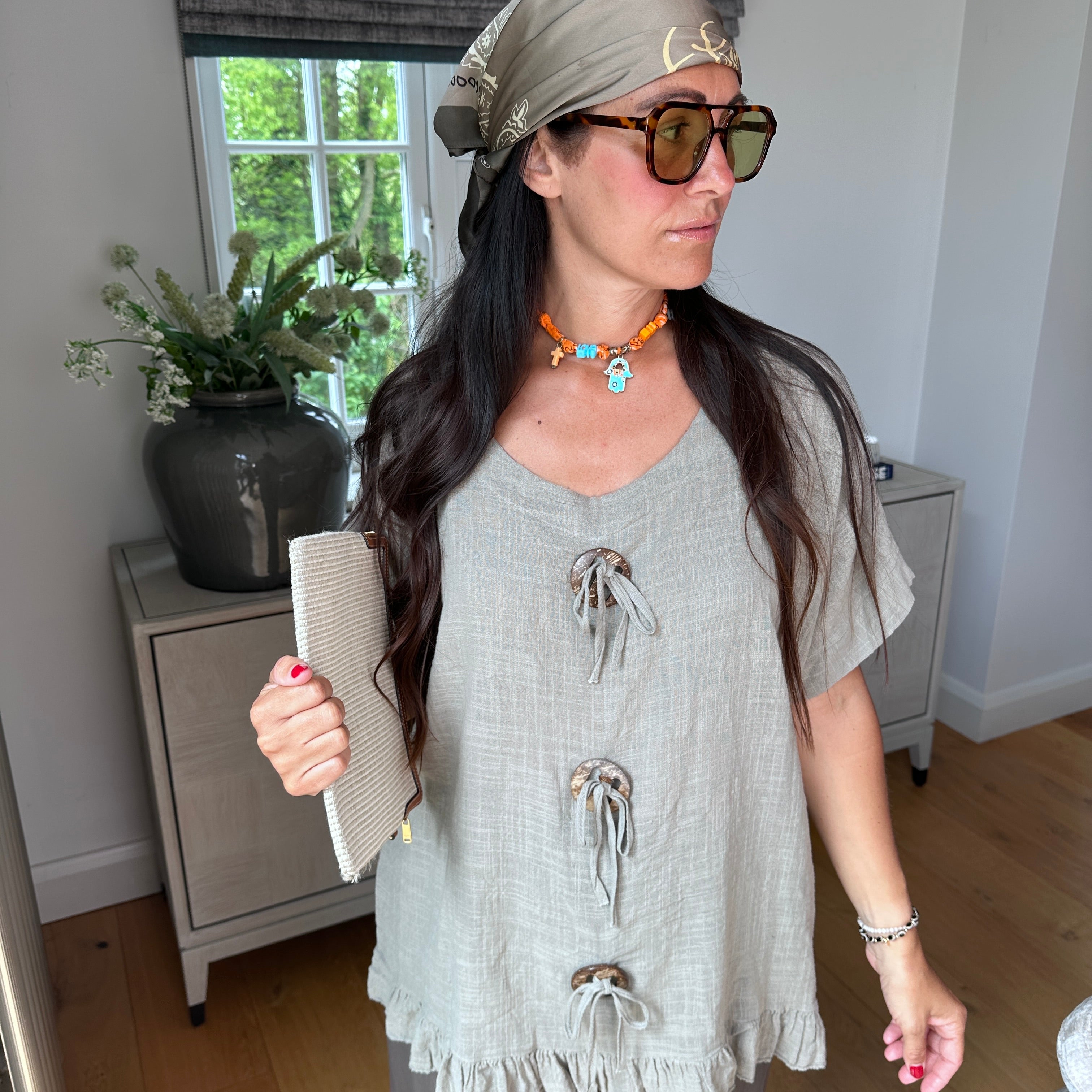 Lexie Button Top - Blush Boutique Essex